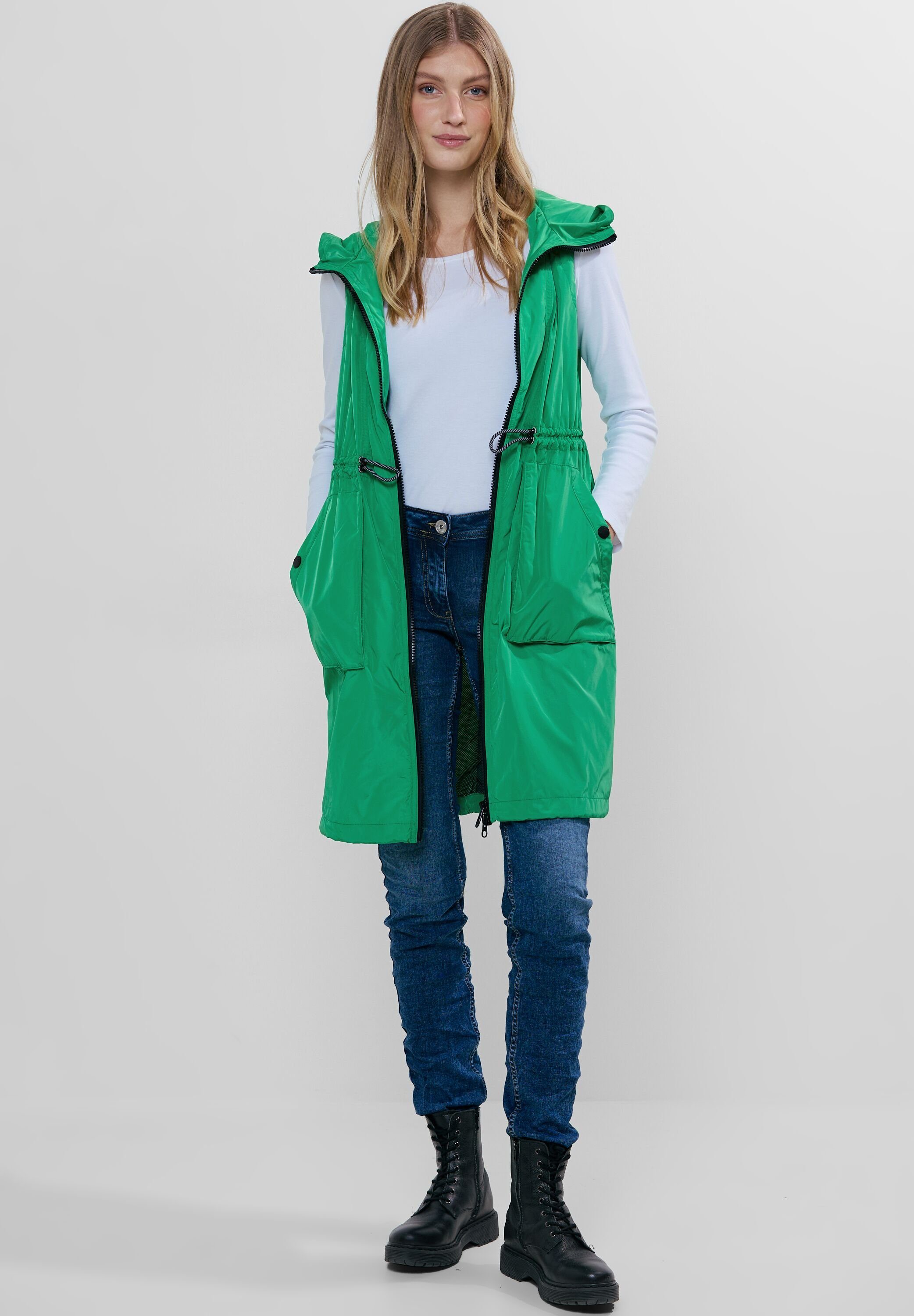 CECIL Steppweste in Unifarbe