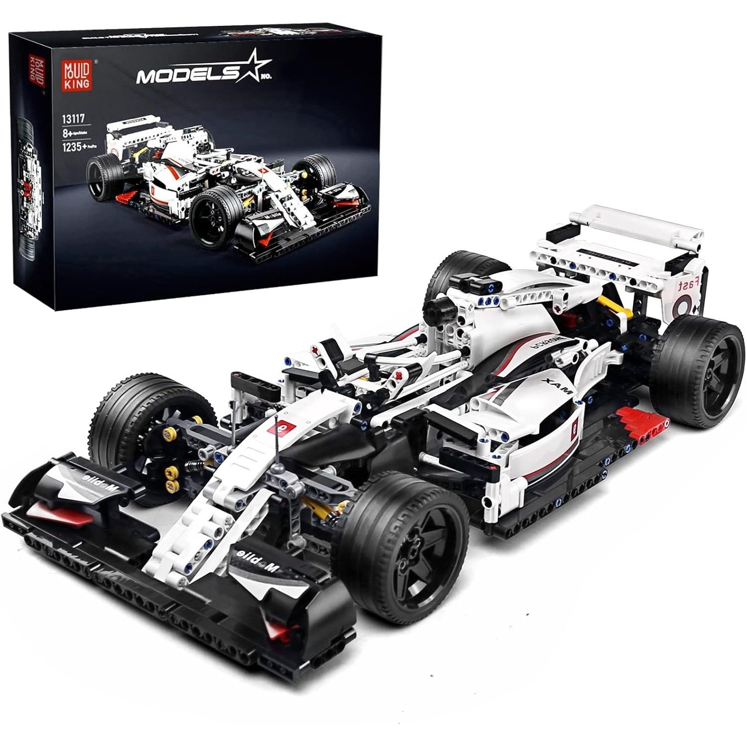 Mould King 13117 Rennwagen F1 Konstruktionsspielsteine