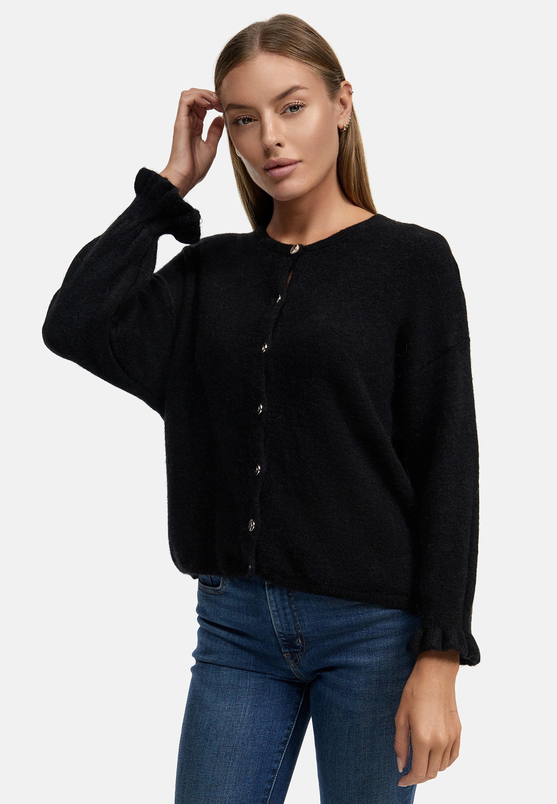 Decay Strickjacke Jacke-01 (1-tlg) Unifarbe