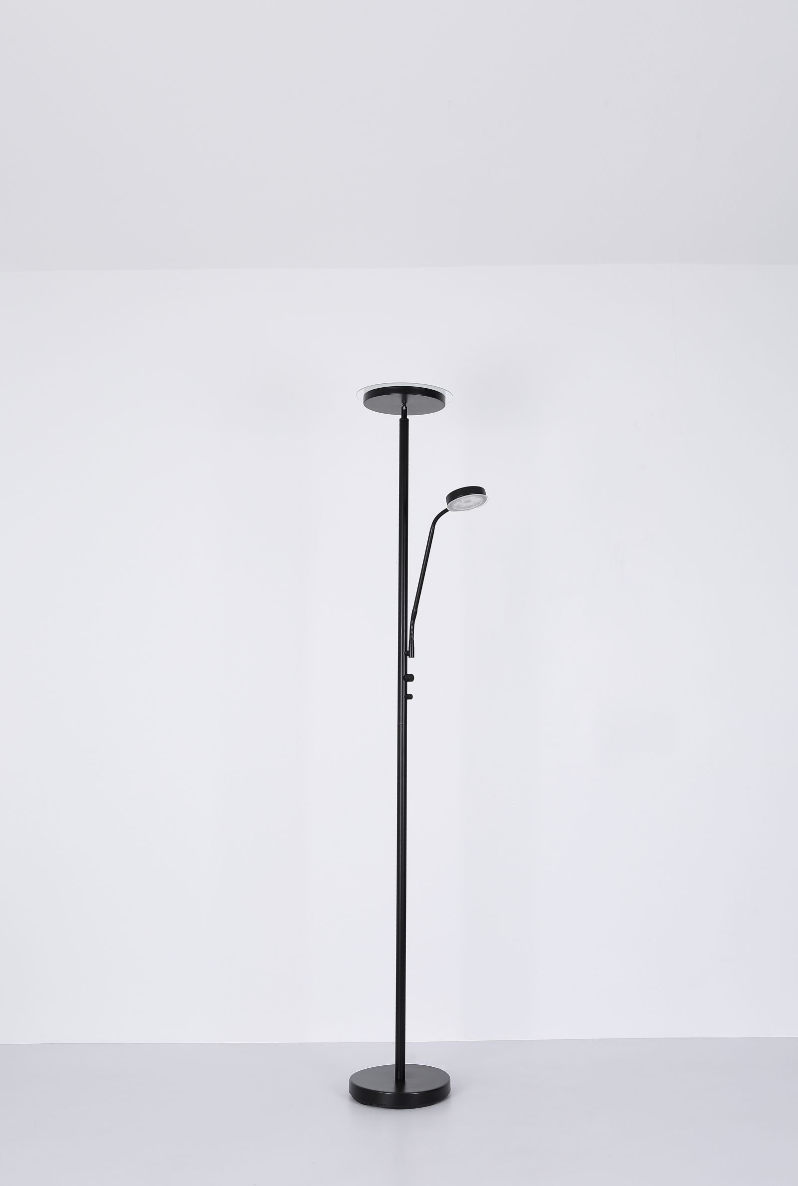 Globo Stehlampe Globo LED Stehleuchte Stehlampe Wohnzimmer Deckenfluter schwarz