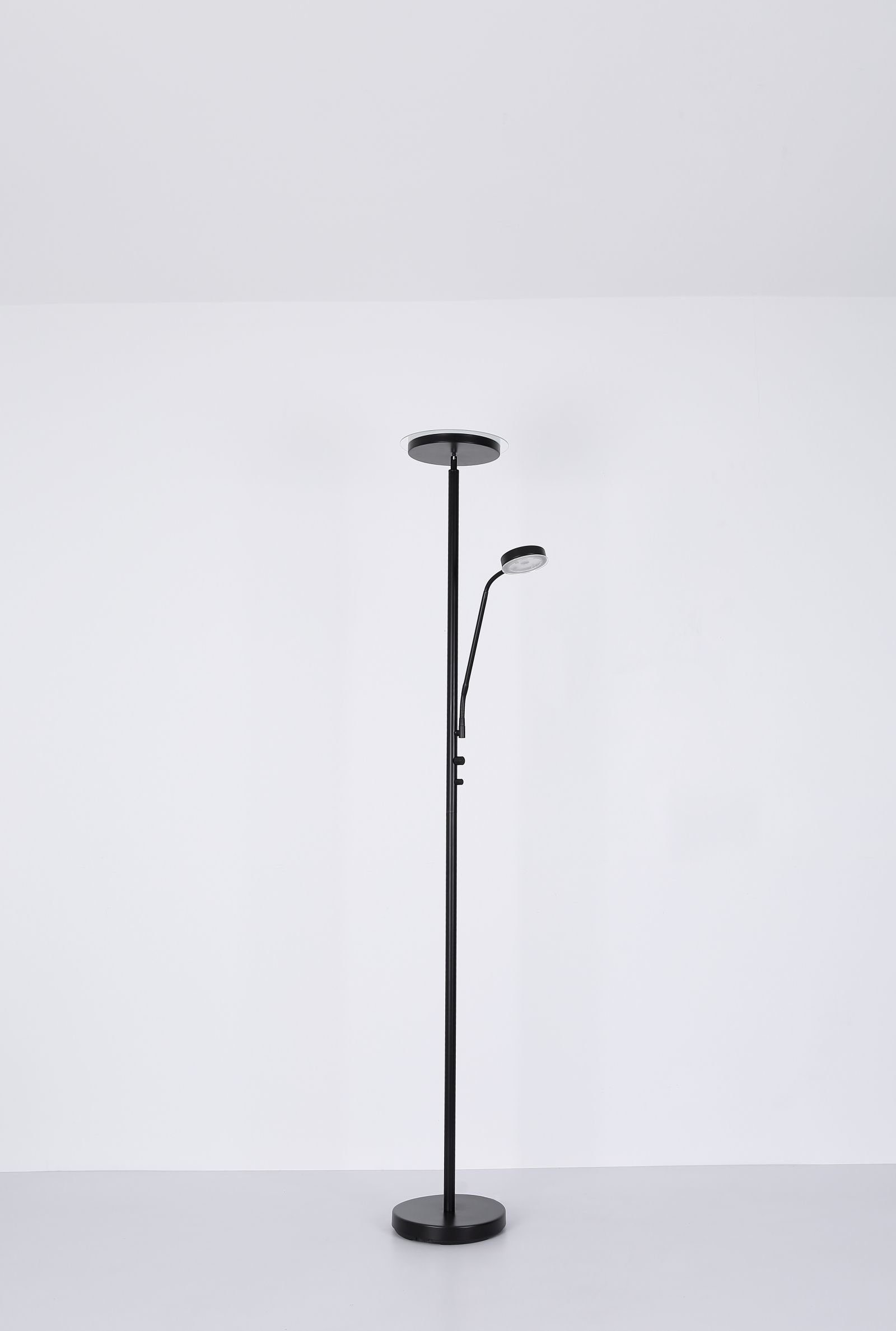 GLOBO LIGHTING Stehlampe LED Stehleuchte Stehlampe Wohnzimmer Deckenfluter schwarz dimmbar