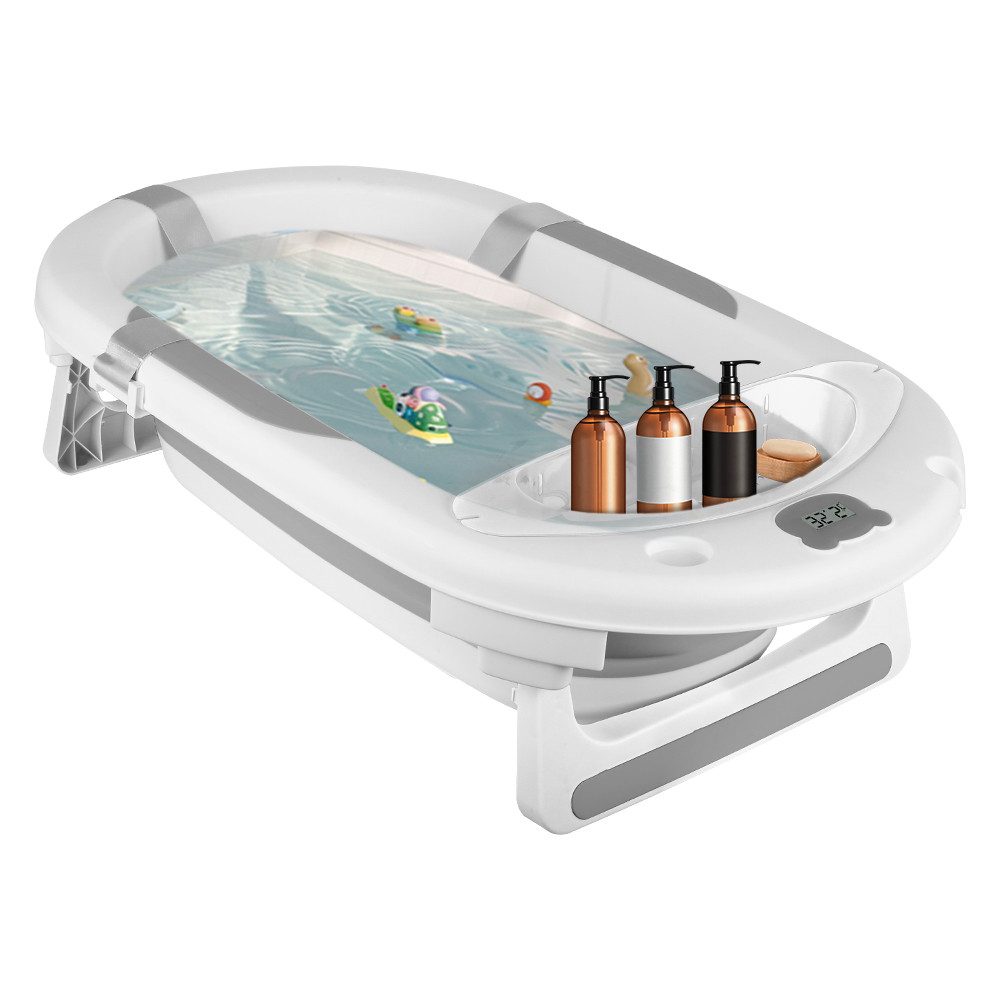 JEOBEST Babybadewanne Baby Badewanne mit Integriertem Thermometer, Faltbare günstig online kaufen