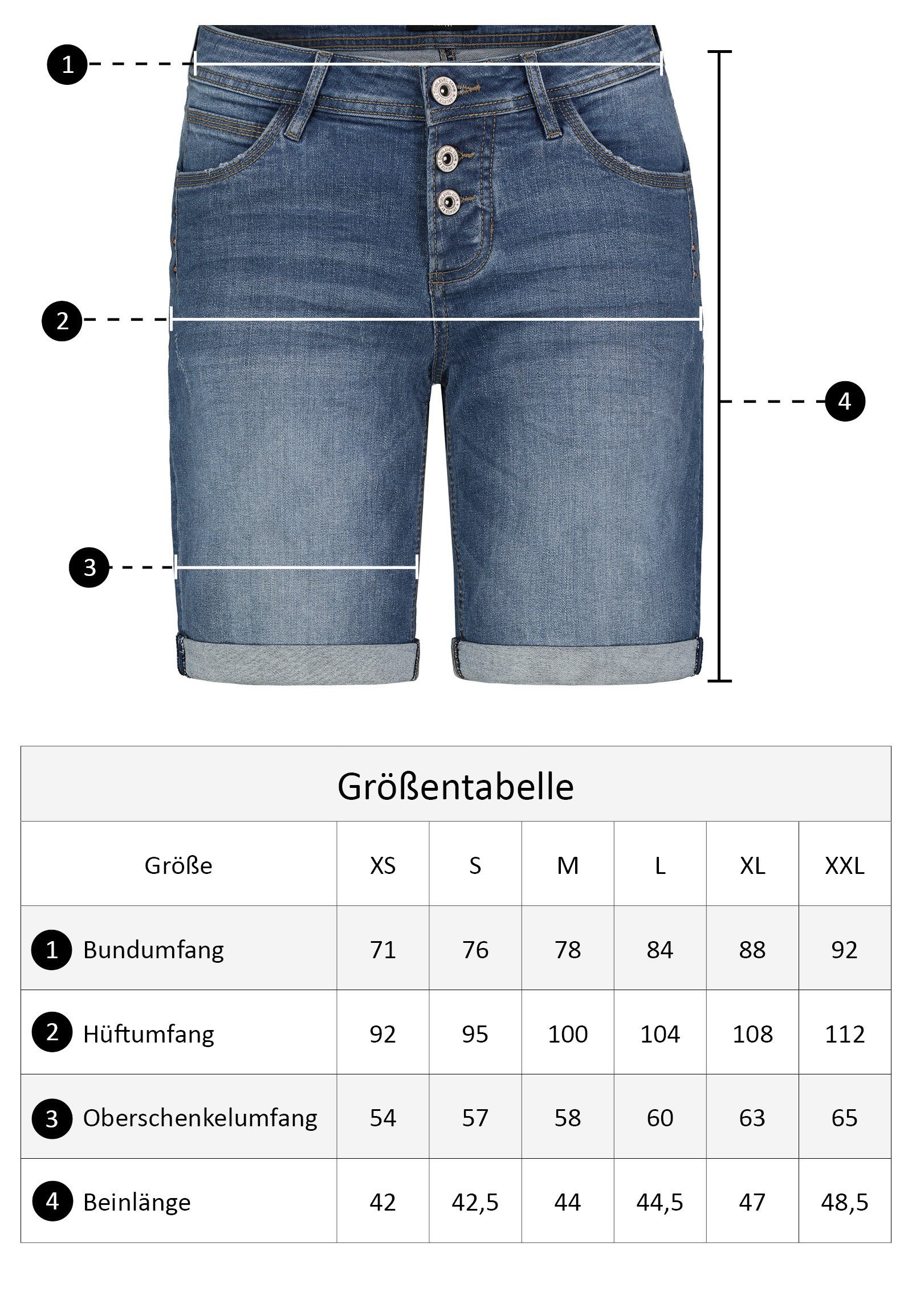 SUBLEVEL Jeansbermudas Kurze Jeanshose