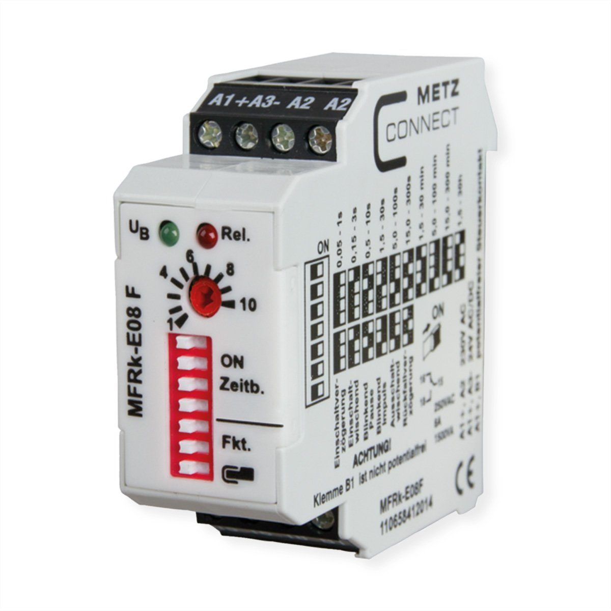 Metz Connect MFRk-E08 F 230 V AC, 24 V AC/DC Zeitrelais Netzwerk-Switch (110658412014)