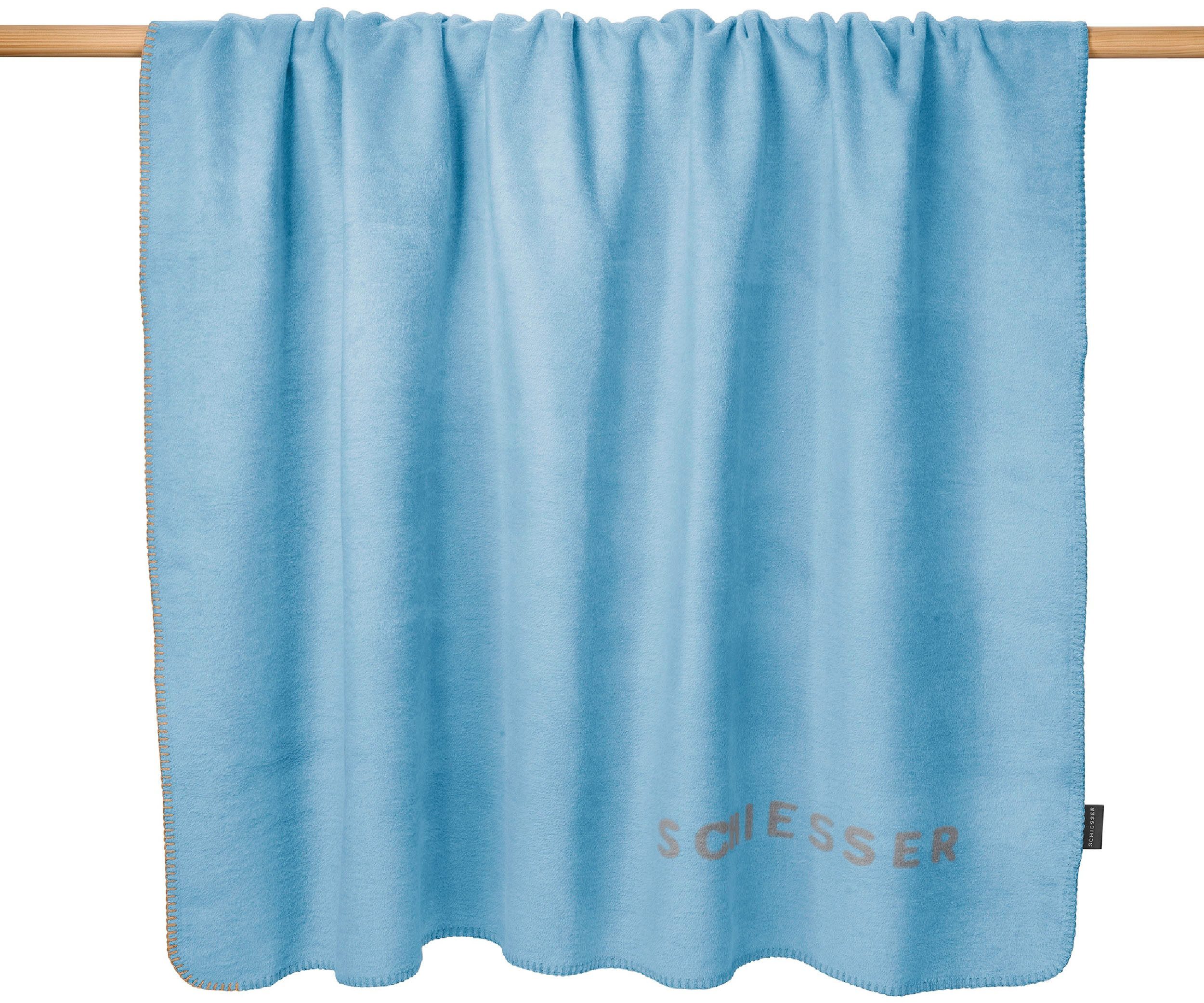 Wohndecke Kuscheldecke Klara in Wendeoptik - Baumwoll-Mix - warm und flausc günstig online kaufen