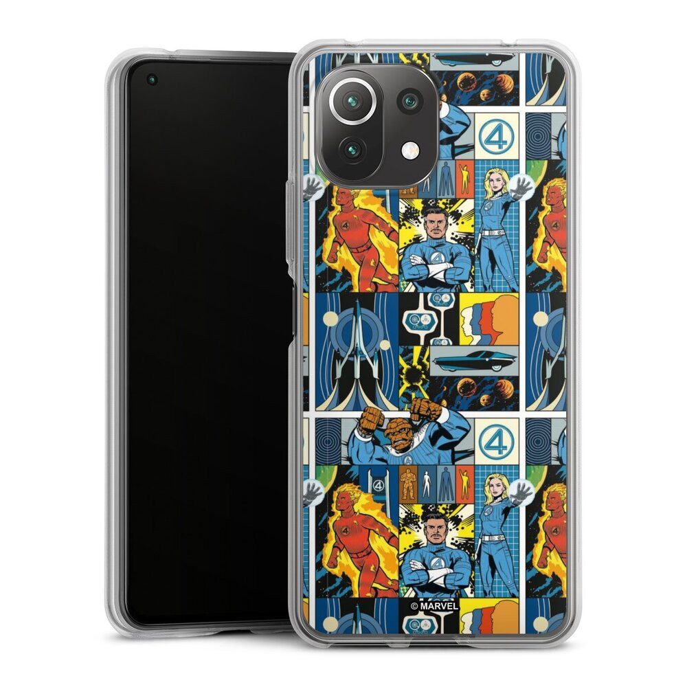 DeinDesign Handyhülle Marvel The Fantastic Four Offizielles Lizenzprodukt, Xiaomi Mi 11 Lite 5G Silikon Hülle Bumper Case Handy Schutzhülle