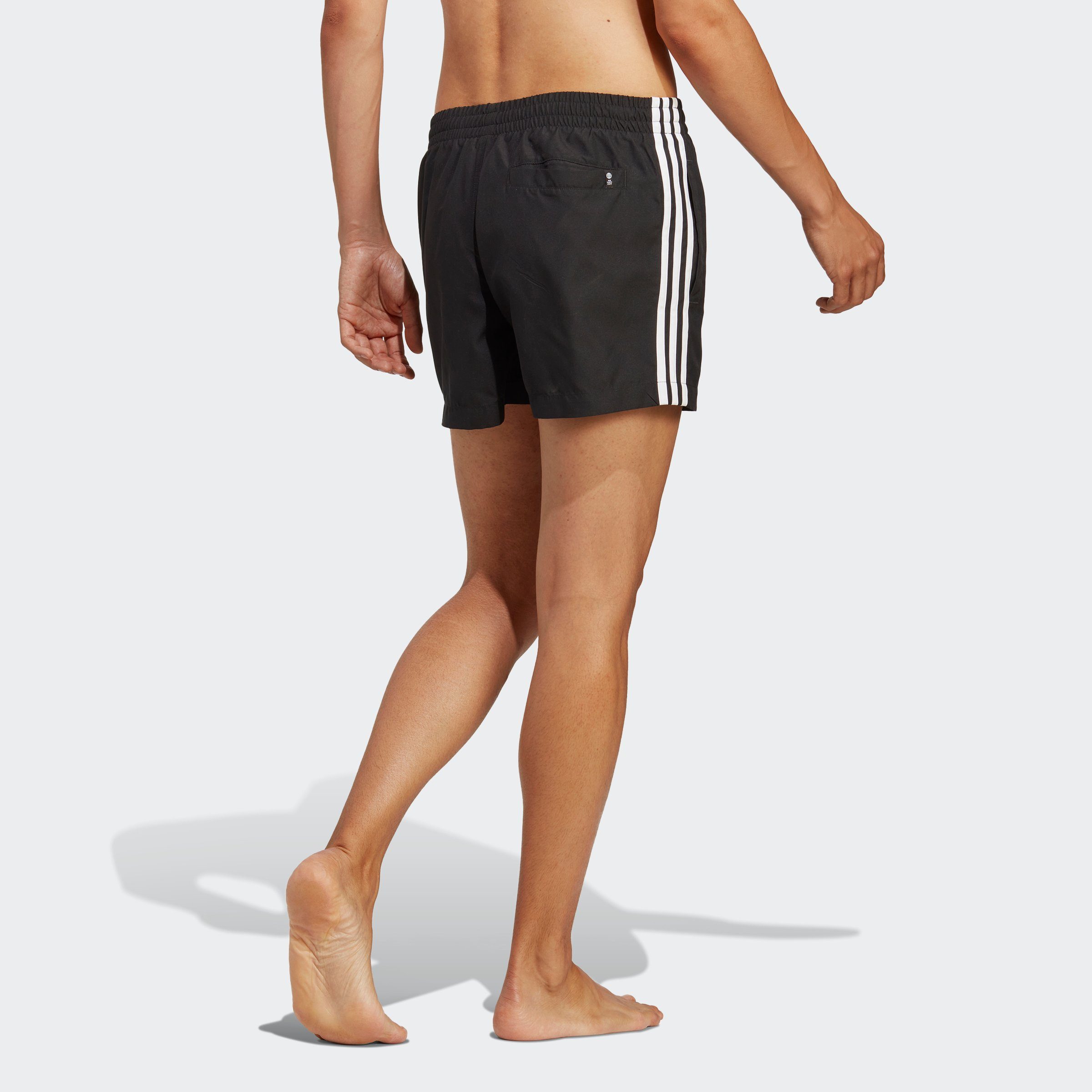 adidas Performance Badehose Black ORIGINALS 3STREIFEN LENGTH ADICOLOR SHORT White (1-St) 