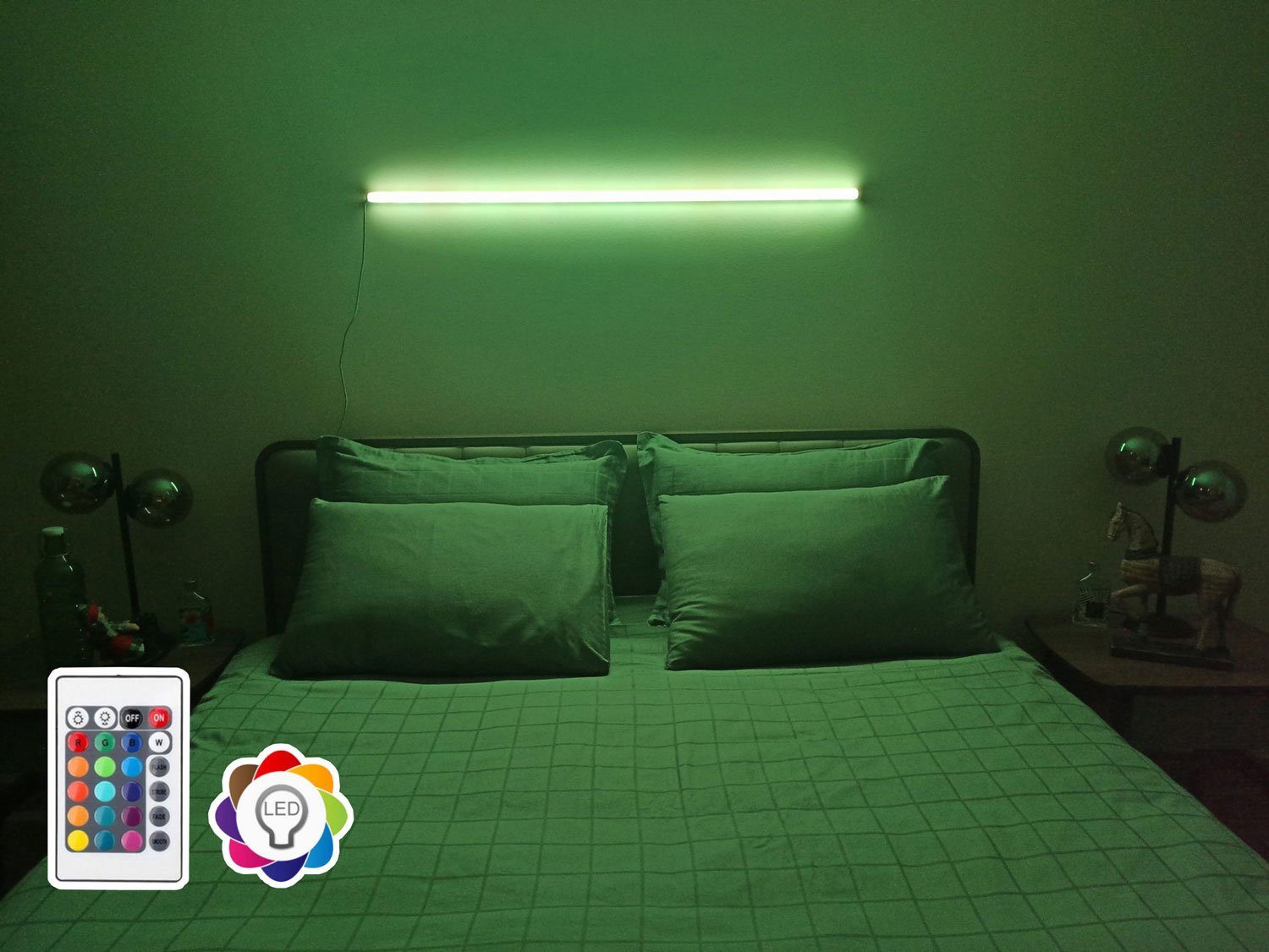 120 395NGR1109 Lumos LED-Streifen Multicolor Wandleuchte Serewy LED Wandleuchte #dv88, cm Feldmann-Wohnen Multicolor