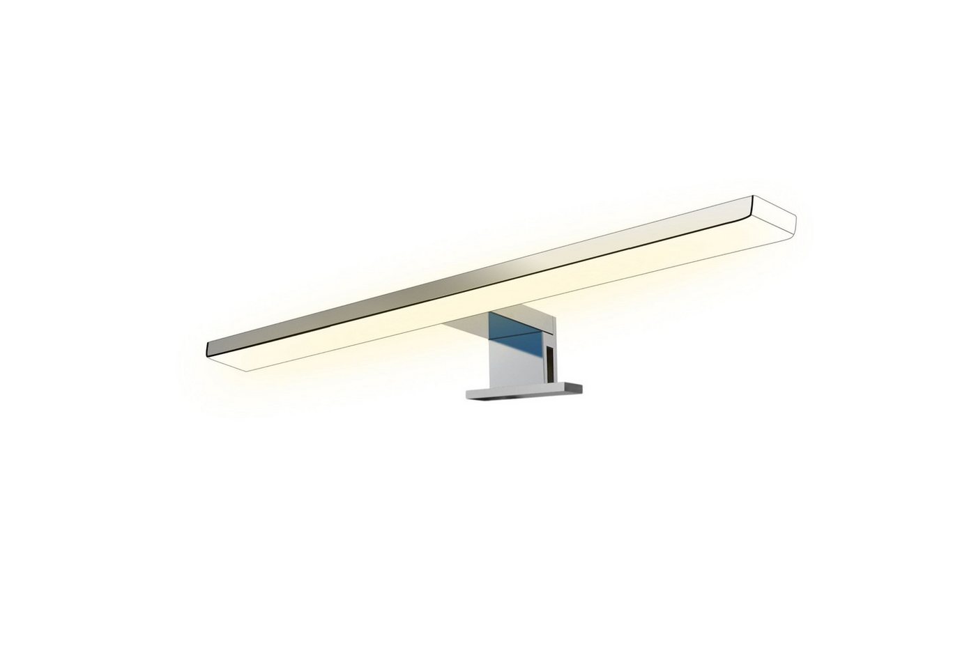 kalb LED Spiegelleuchte Aurinko LED Badleuchte Badlampe Spiegellampe, chrom 230V, 600mm warmweiss, warmweiß