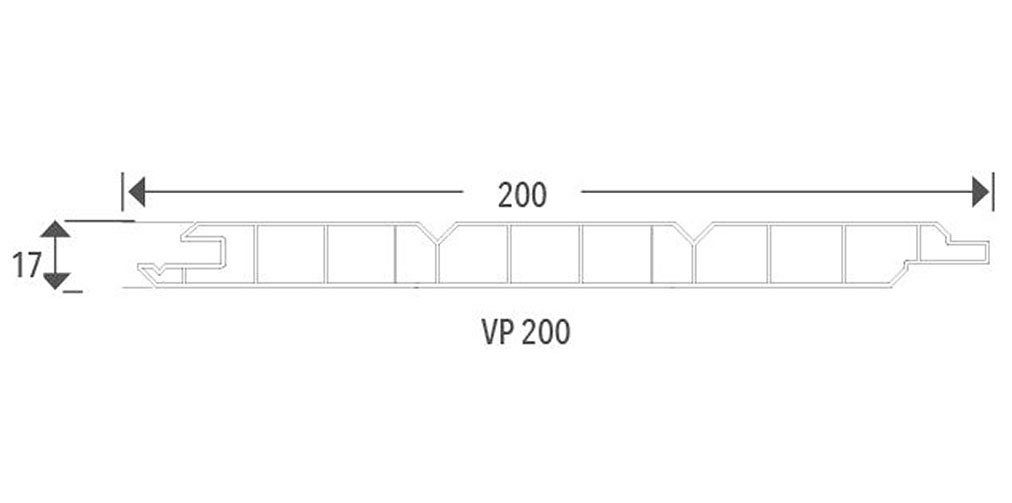 20x300 Tetzner die & für 3-Brett-Optik, m) Jentzsch weiß, 5-tlg., (Spar-Set, Verschraubung PVC-Hohlkammerprofil, mit BxL: Verkleidungspaneel 200 cm, Langlöchern 3 VP
