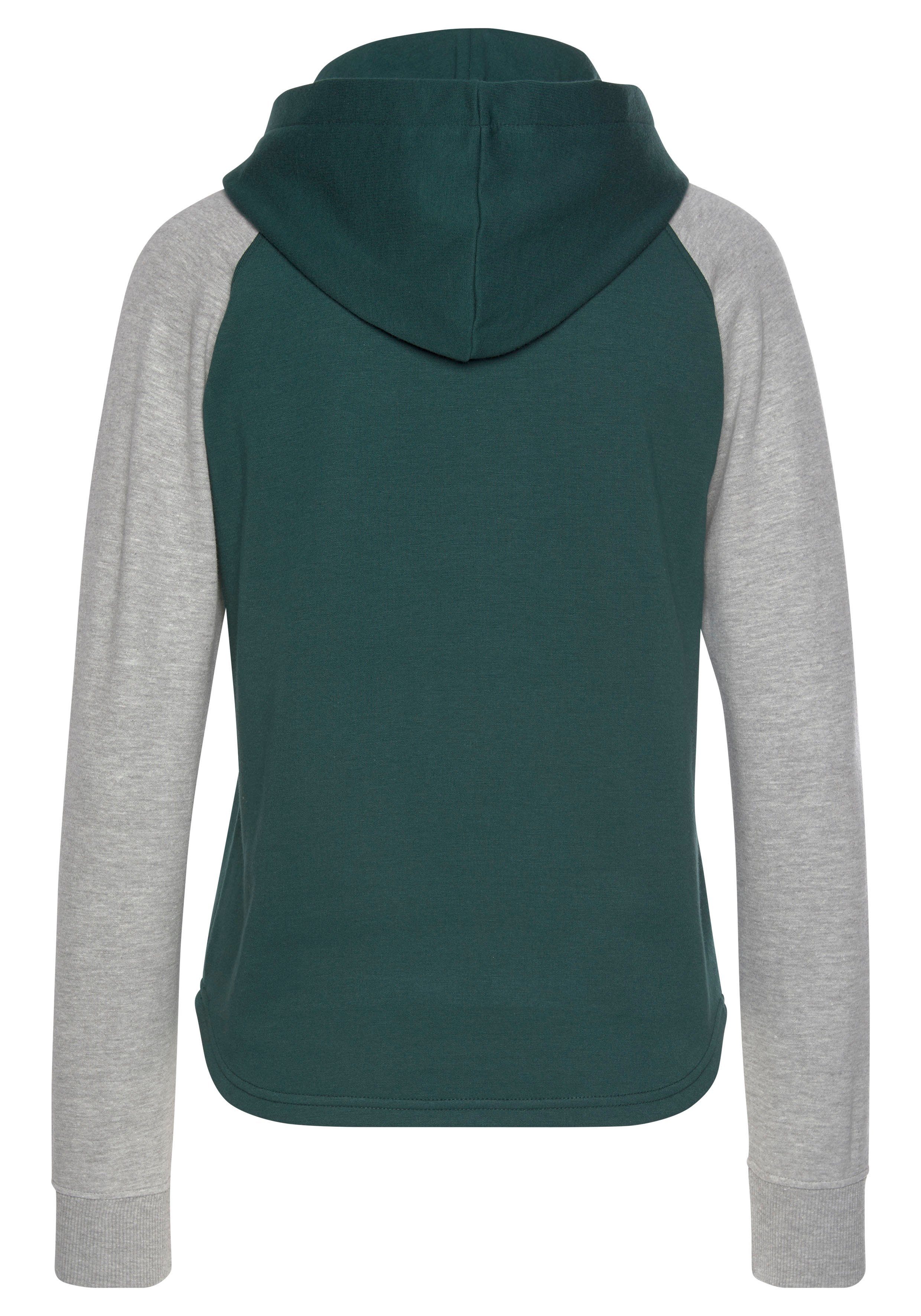Bench. Loungewear Kapuzensweatshirt mit farblich abgesetzten Ärmeln und Logodruck, Loungewear – Bild 4 von 5
