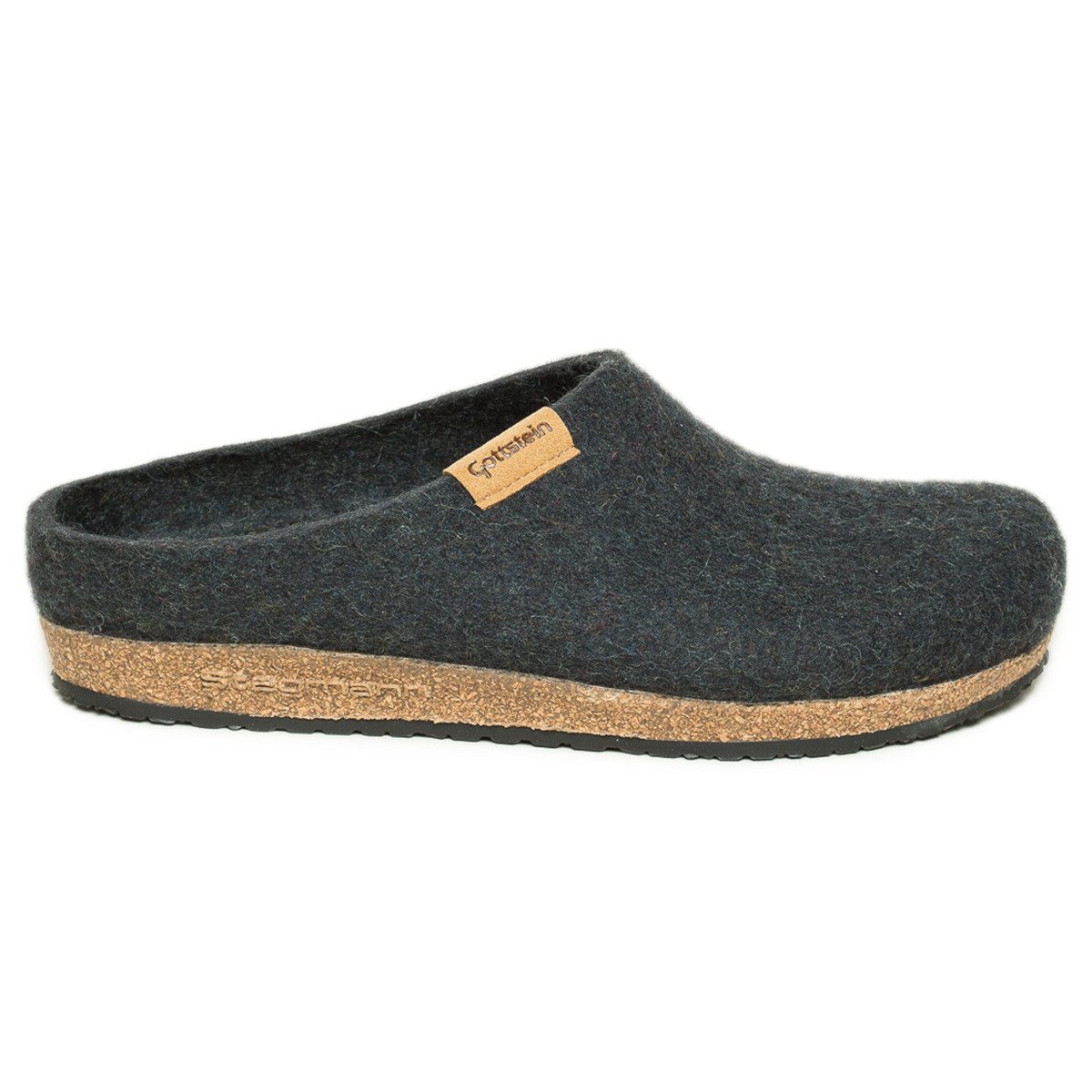 Stegmann RE Filz Clog (1-tlg) Clogs - Aus recyceltem Woll-Filz, Flexibles Kork-Latex-Fußbett