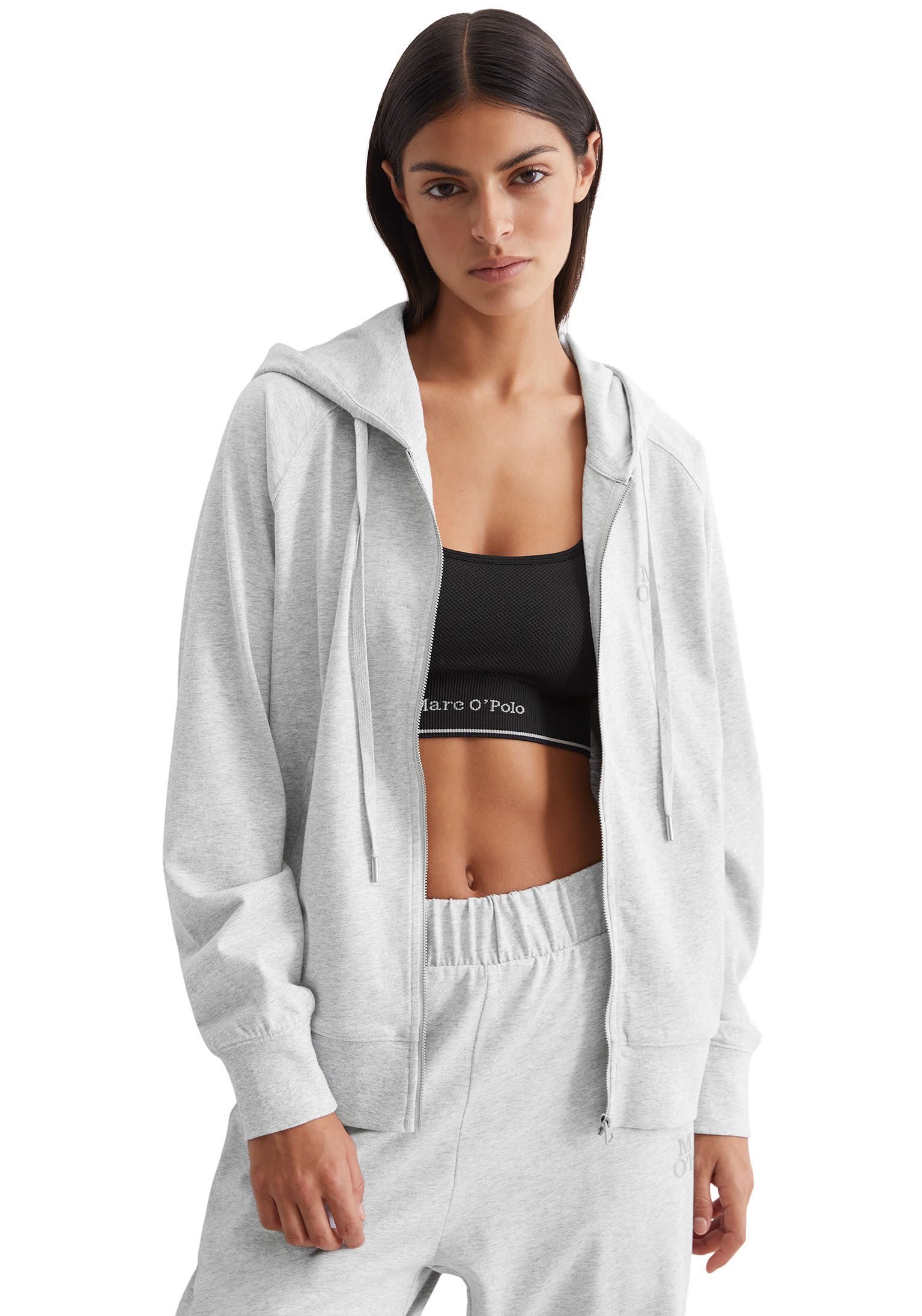 Marc O'Polo Kapuzensweatjacke Heavy Jersey mit großer Kapuze günstig online kaufen