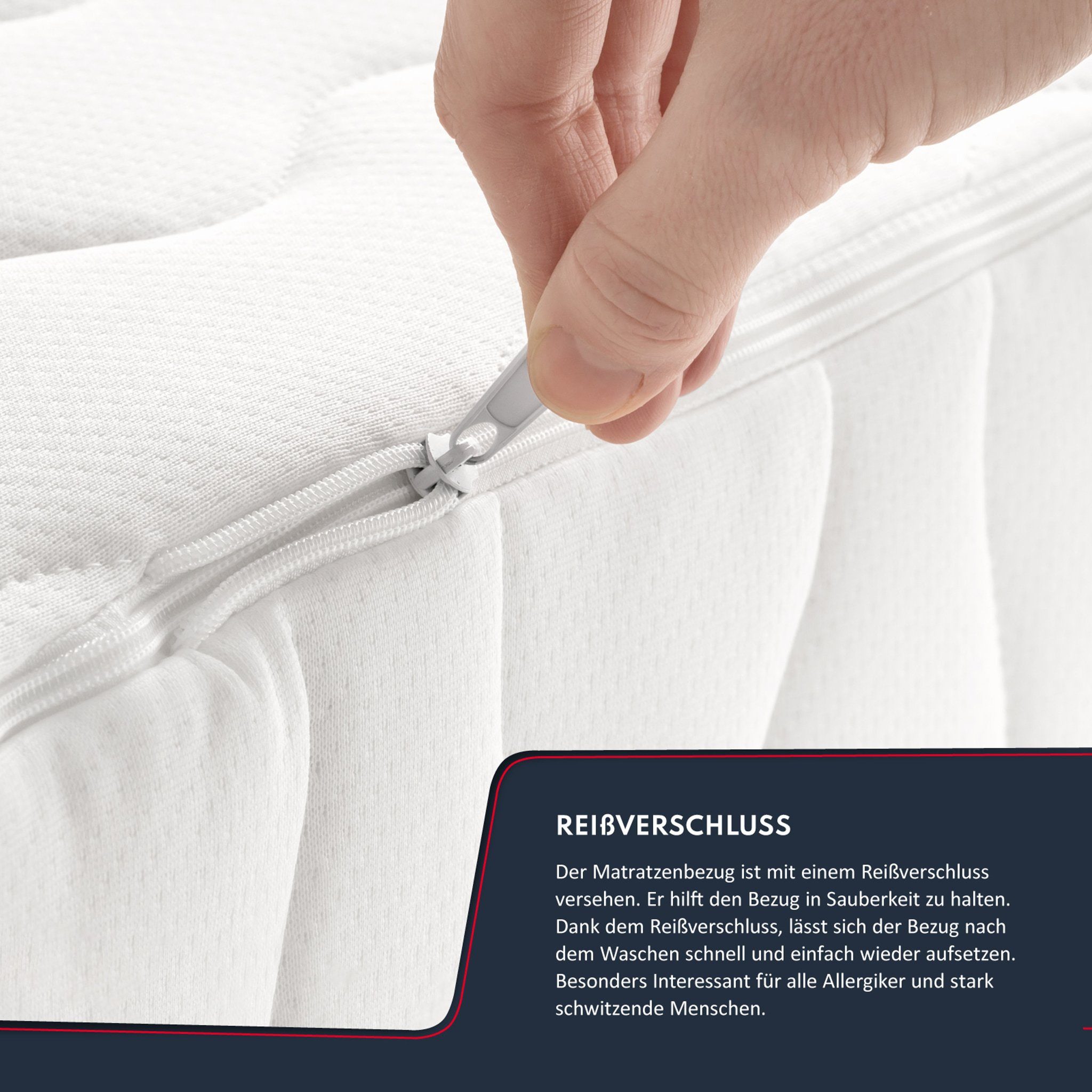 Taschenfederkernmatratze VOYAGER Matratze 90x200, 140x200, 160x200, 180x200 cm & weitere Größen, FDM, 24 cm hoch, (mit Kaltschaum und Kokos, Allergiker geeignet), Wendematratze mit zwei unterschiedlich festen Liegeseiten