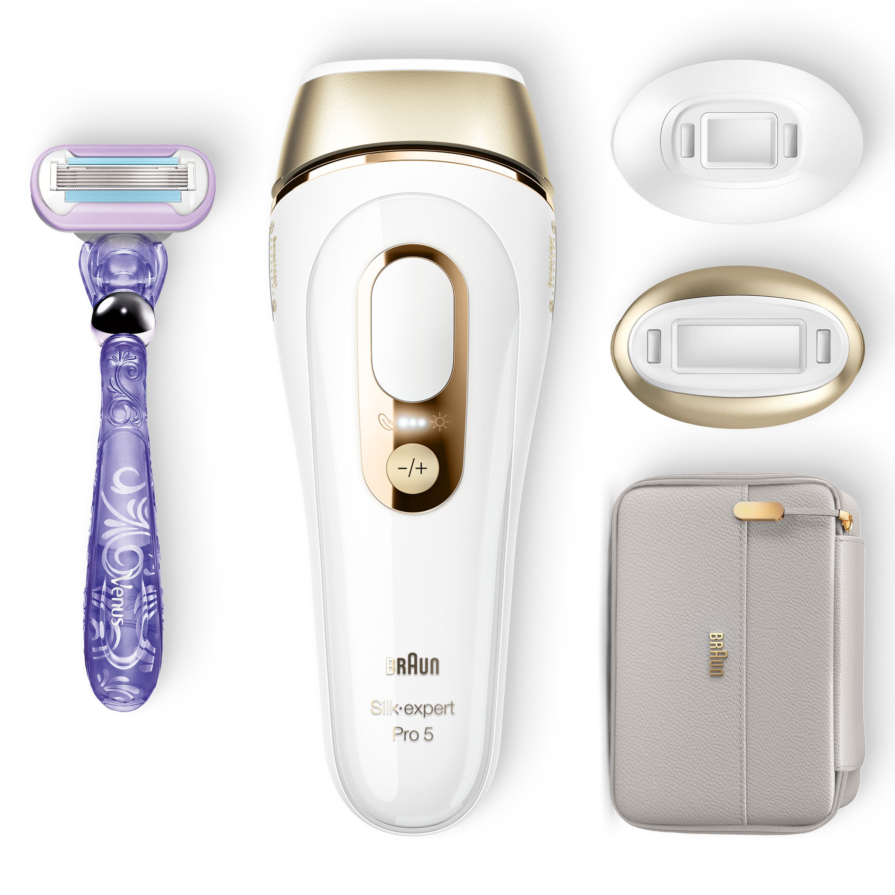 Braun IPL-Haarentferner Silk-Expert Pro 5 PL5157 IPL, 400.000 Lichtimpulse, Skin Pro 2.0 Sensor
