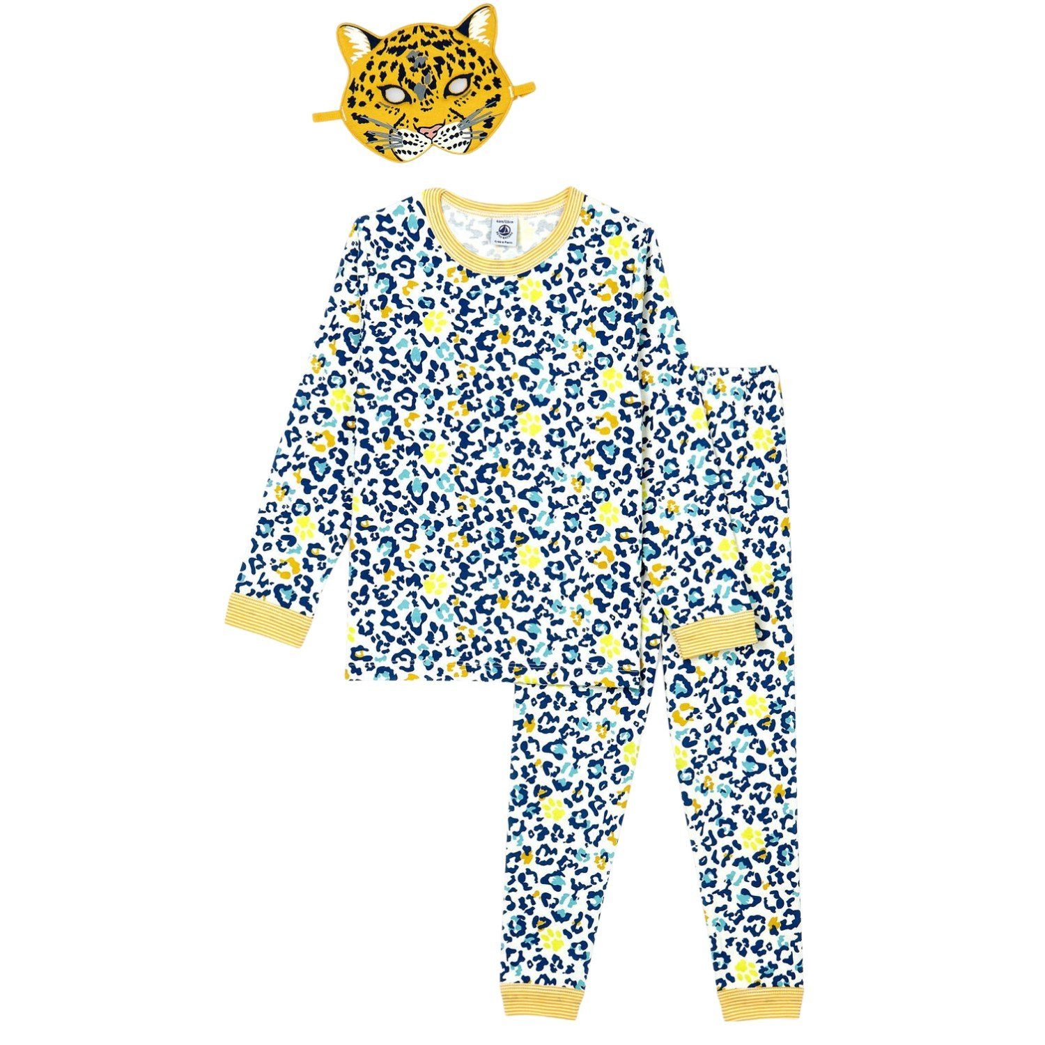 Petit Bateau Pyjama Petit Bateau Pyjama Schlafanzug mit Leopardenprint