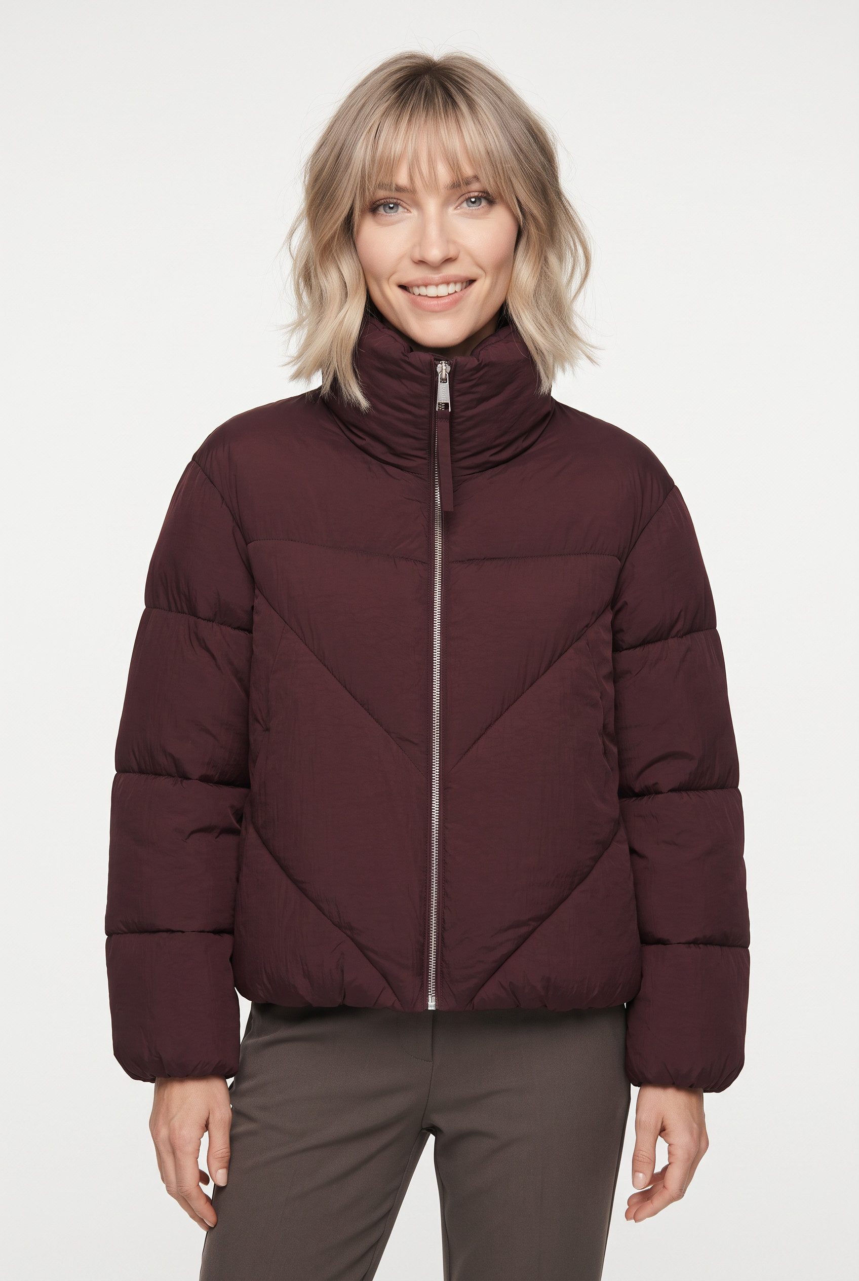 BOSS ORANGE Steppjacke Padilena Premium Damenmode Regular Fit mit Stehkragen, gefütterte Taschen