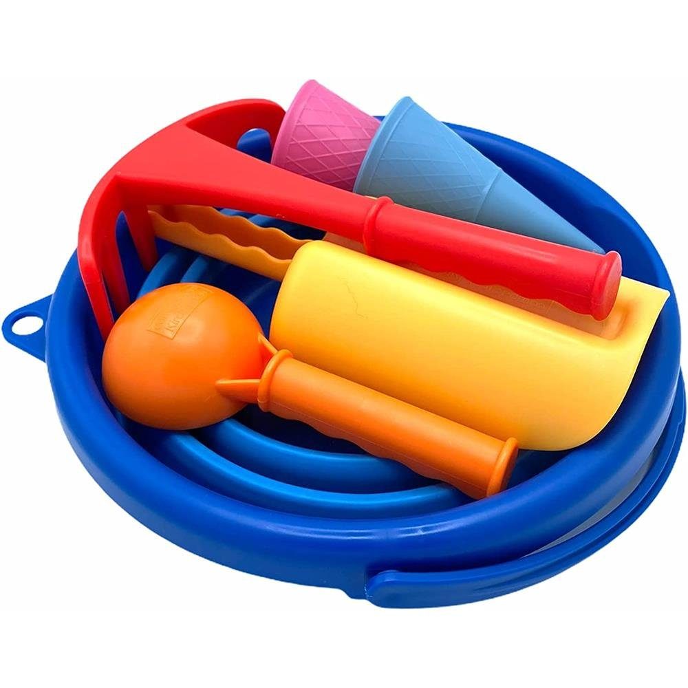 Schildkröt Sandform-Set Sandspielzeug Set 7 in 1 Blau – Bild 2 von 3