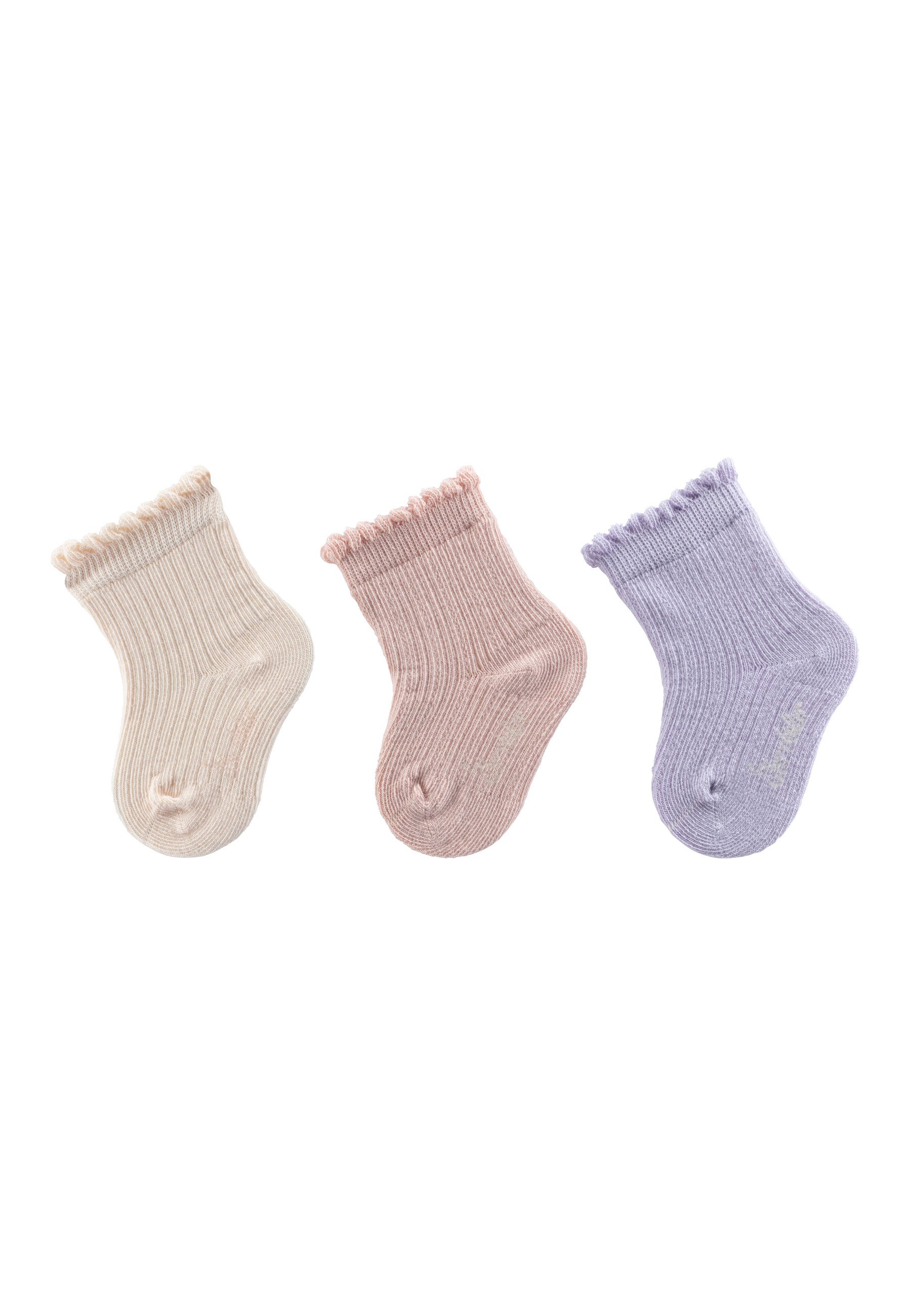 Feinsöckchen Baby Socken 3er-Pack Struktur