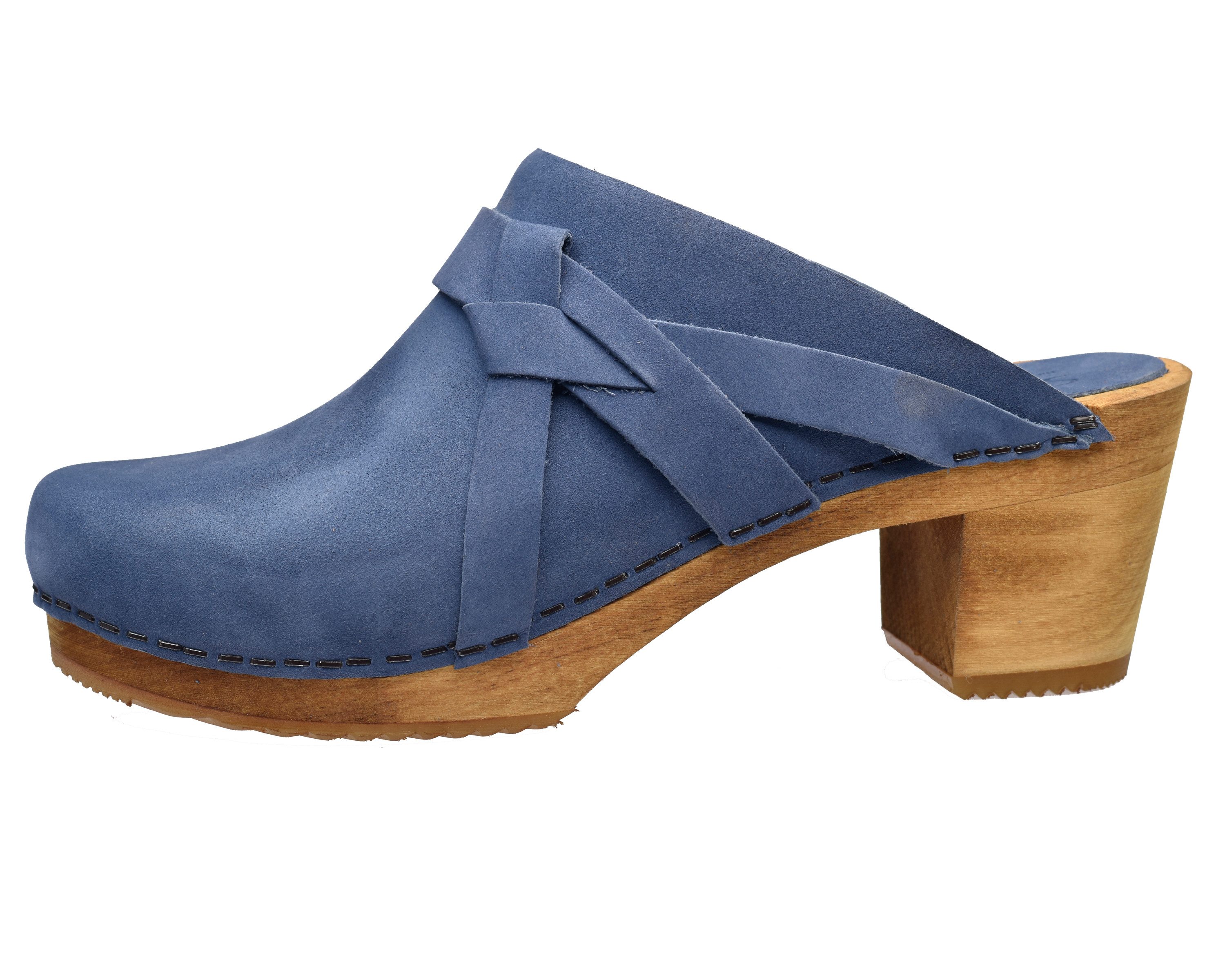 Sanita Wood Manuella Square Clog