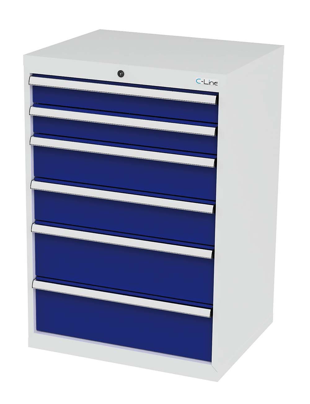 Simplaflex Werkzeugschrank Simplaflex Schubladenschrank, 6 Schubladen, BxTxH 600x575x1020 mm