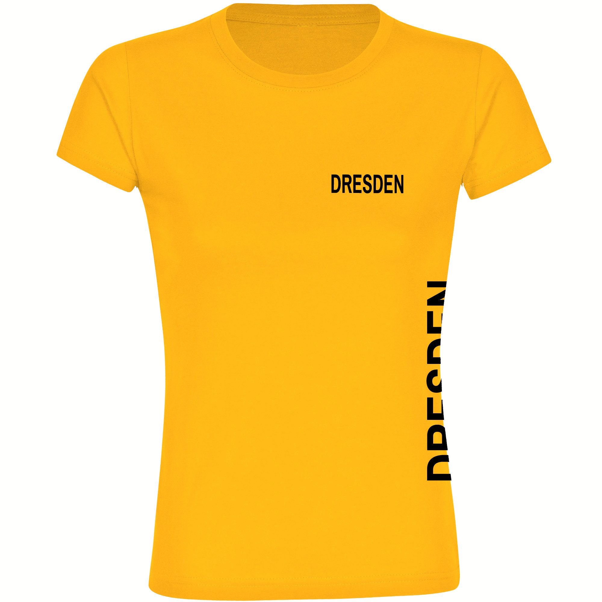 T-Shirt Damen Dresden - Brust & Seite - Frauen