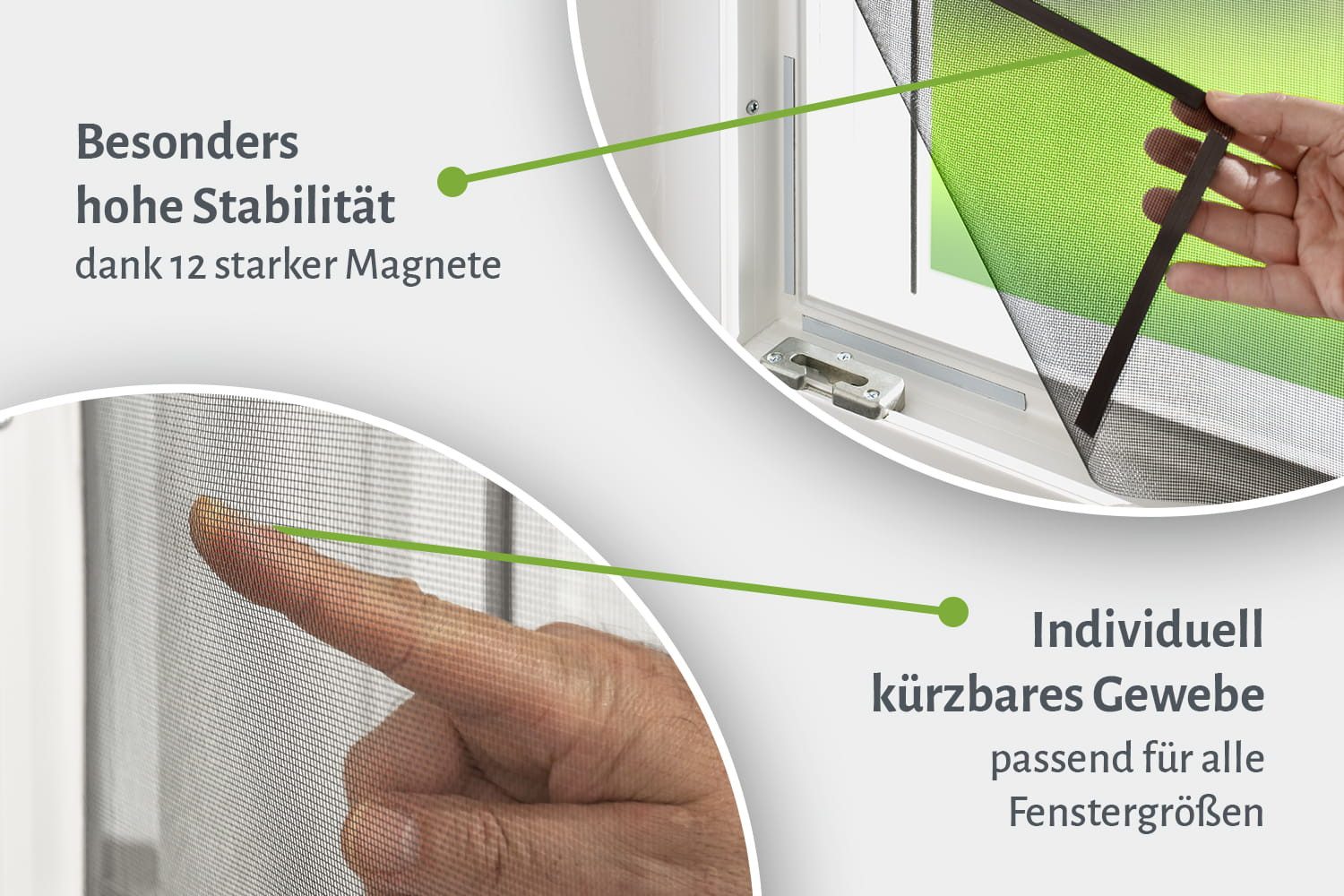 empasa Insektenschutz-Fensterrahmen "SELECT", Fliegengitter Magnetfenster Fiberglas – Bild 4 von 5