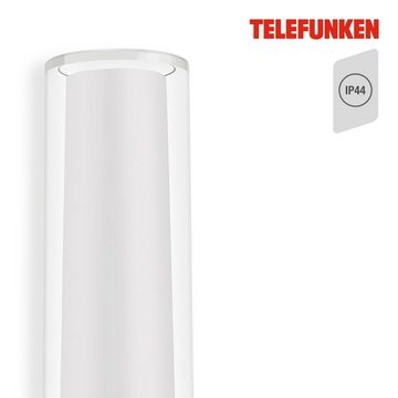 Telefunken LED Außen-Wandleuchte 311306TF, LED fest verbaut, Neutralweiß, Wand Außenleuchte IP44 4000K 8W 850lm 33x6,8x9,8cm