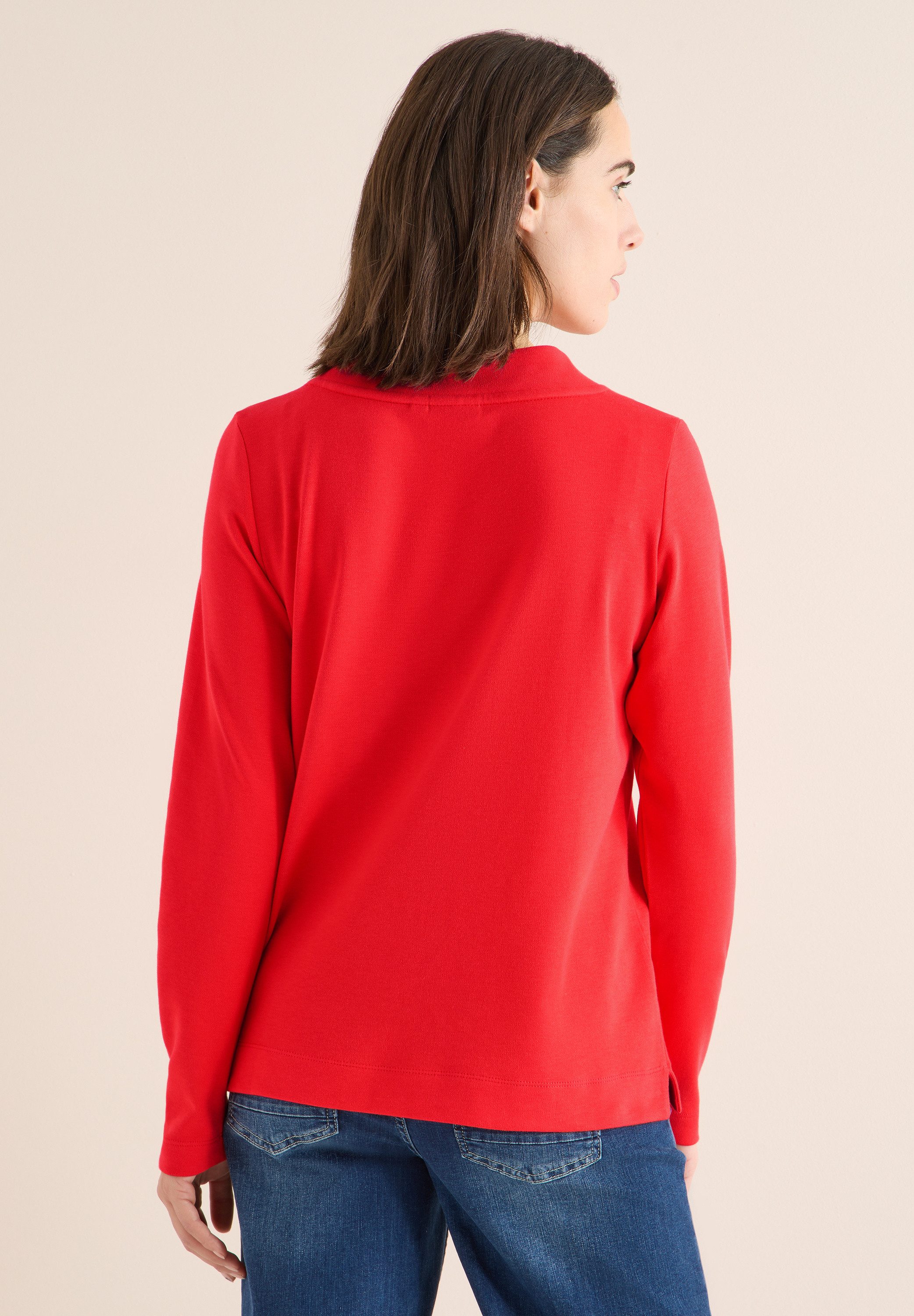 CECIL Langarmshirt in Unifarbe günstig online kaufen