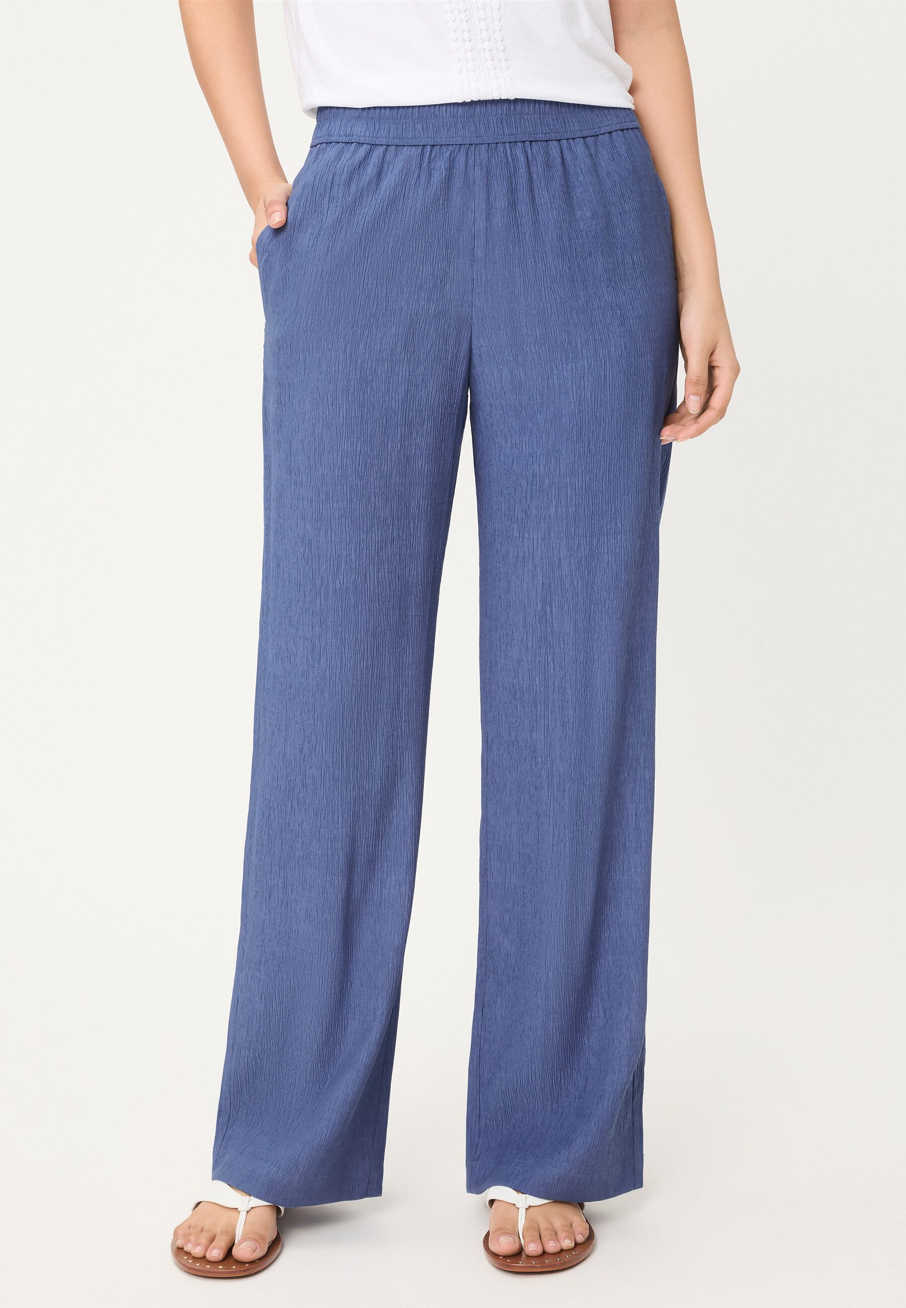 Olsen Stoffhose Hose mit weitem Bein