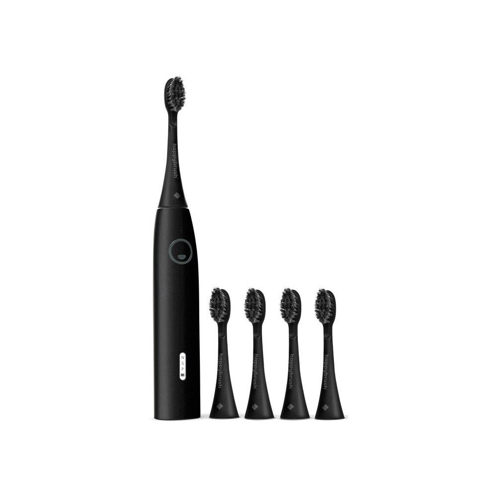 happybrush Zahnbürste happybrush ECO VIBE 3 Starterkit Schallzahnbürste schwarz