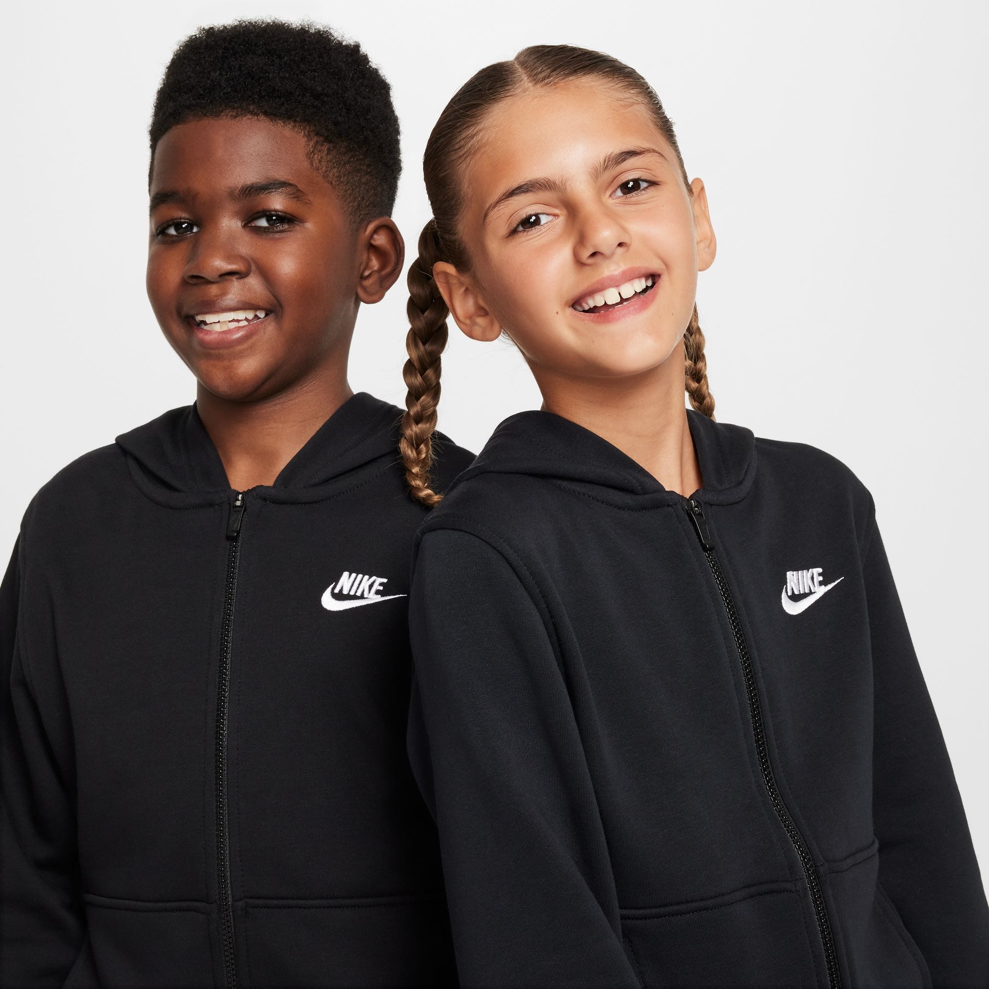 Nike Sportswear Kapuzensweatshirt K NSW CLUB FT HD FZ LS LBR Für Kinder und Jugendliche