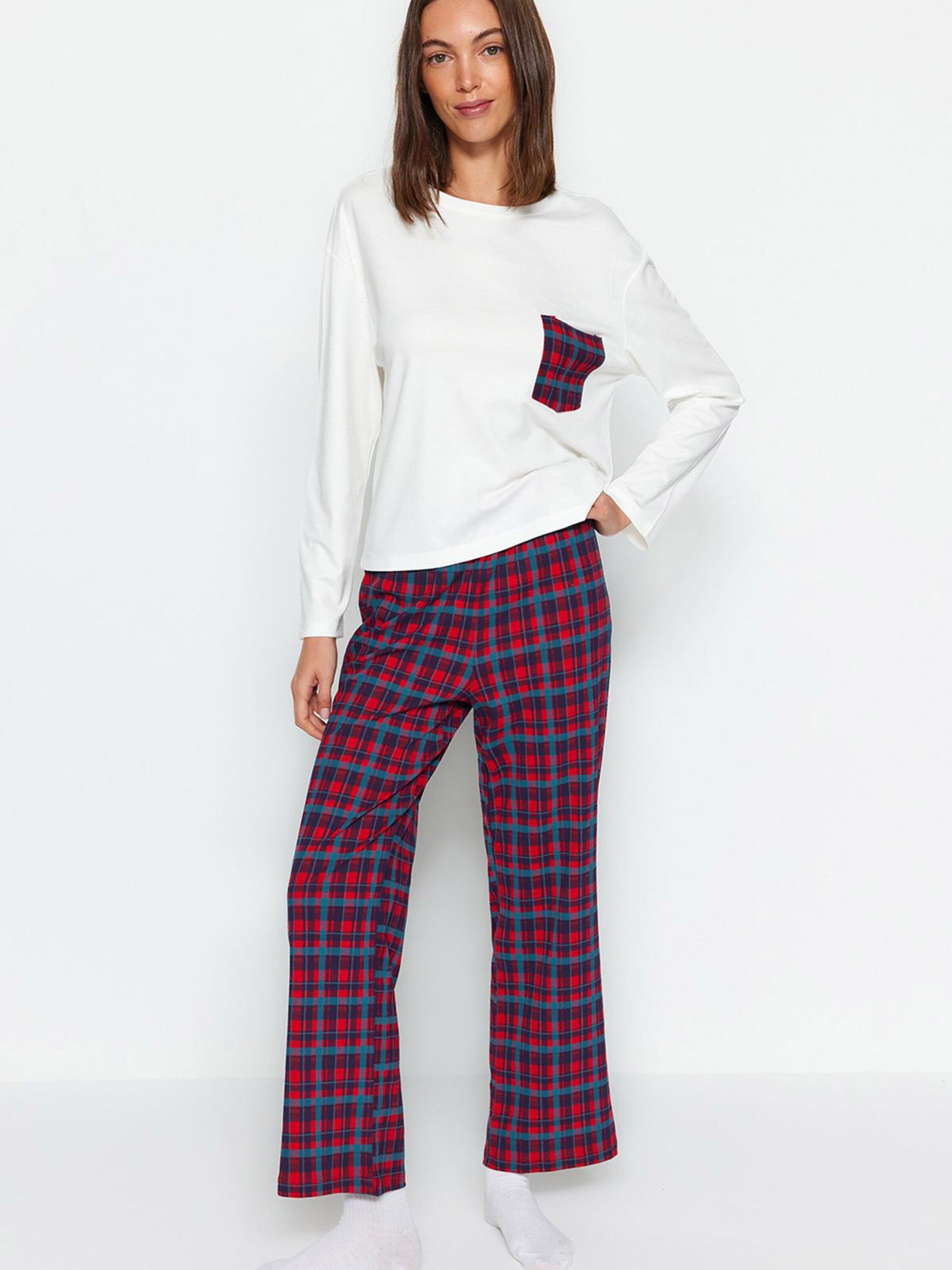 Trendyol Schlafanzug (1 tlg) Drapiert/gerafft