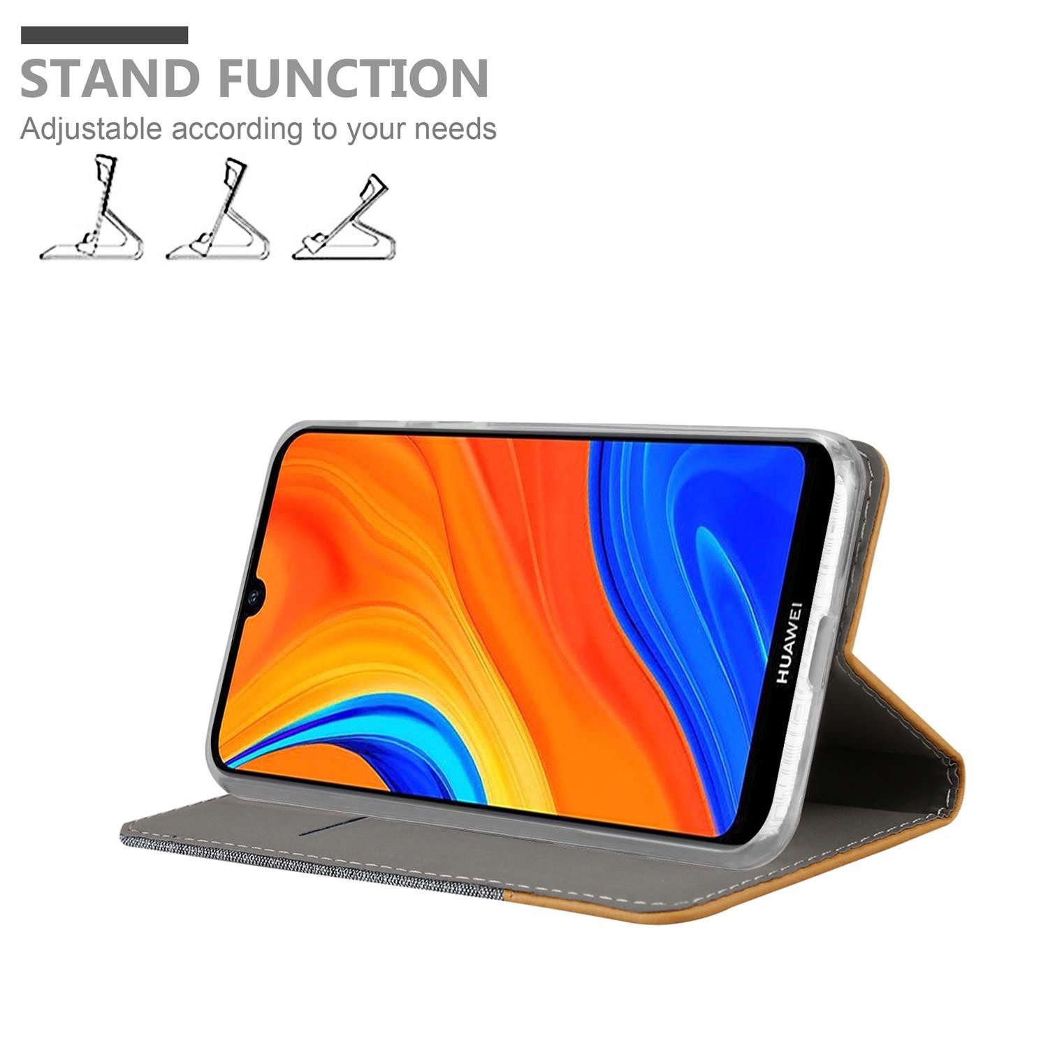 Cadorabo Handyhülle für Huawei Y6S Hülle Huawei Y6S, Klappbare Handy Schutzhülle - Hülle - mit Standfunktion und Kartenfach
