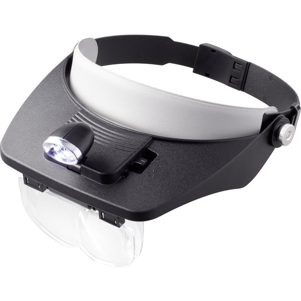 TOOLCRAFT Handlupe TOOLCRAFT TO-5137803 Kopflupe mit LED-Beleuchtung Vergrößerungsfaktor