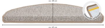 Stufenmatte Saragossa, Andiamo, halbrund, Höhe: 6,5 mm, meliert, selbstklebend, strapazierfähig, 15 Stück in einem Set