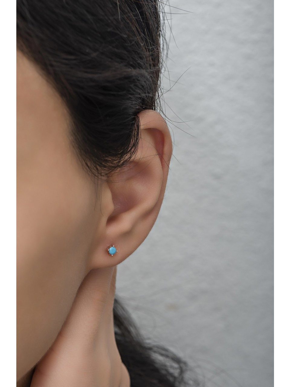 Nisan Ohrring-Set, 925 Sterling Silber Ohrstecker – 3 mm Solitär mit Türkis günstig online kaufen