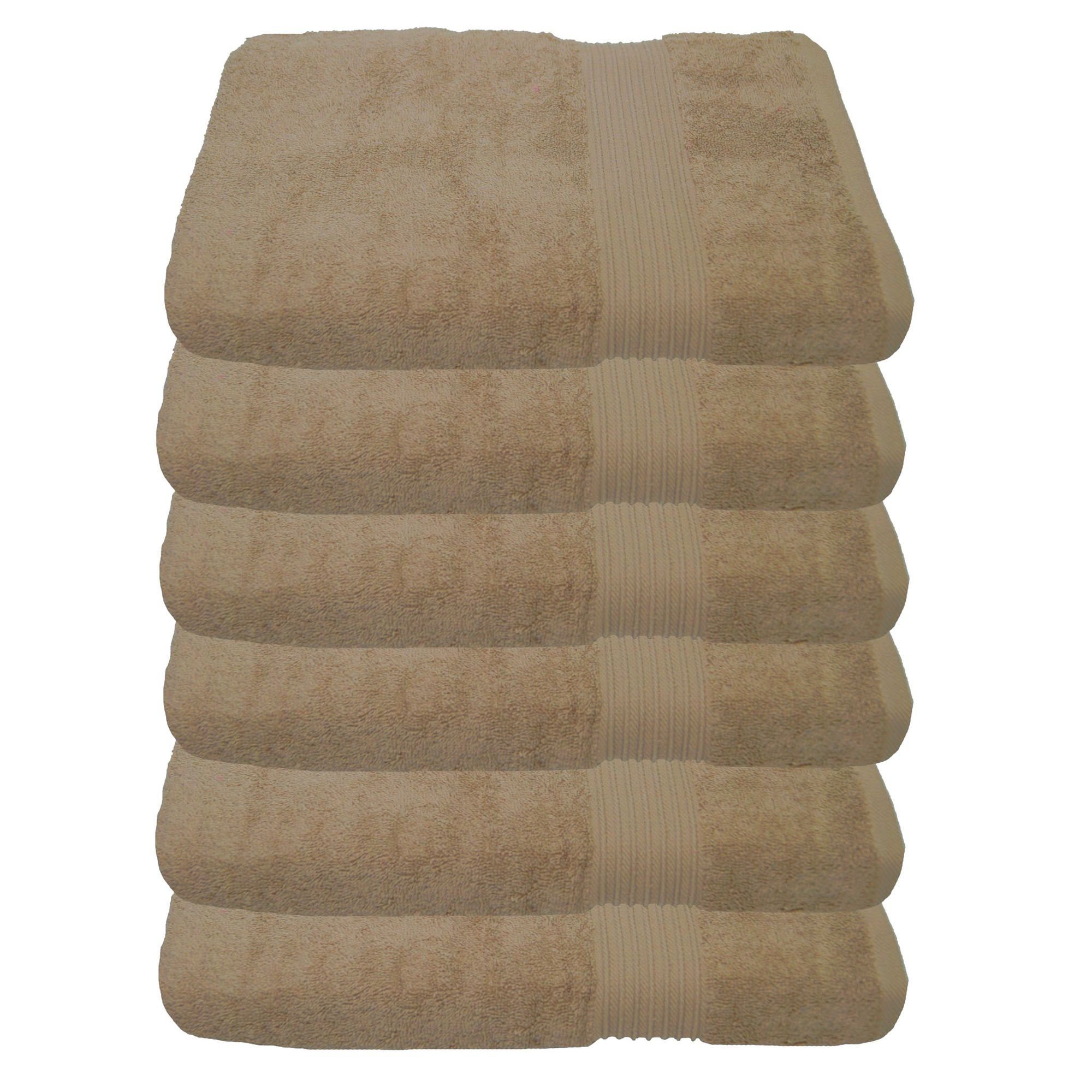 Julie Julsen Handtücher 6-Handtücher-Pastell Beige-Handtuch 50 günstig online kaufen