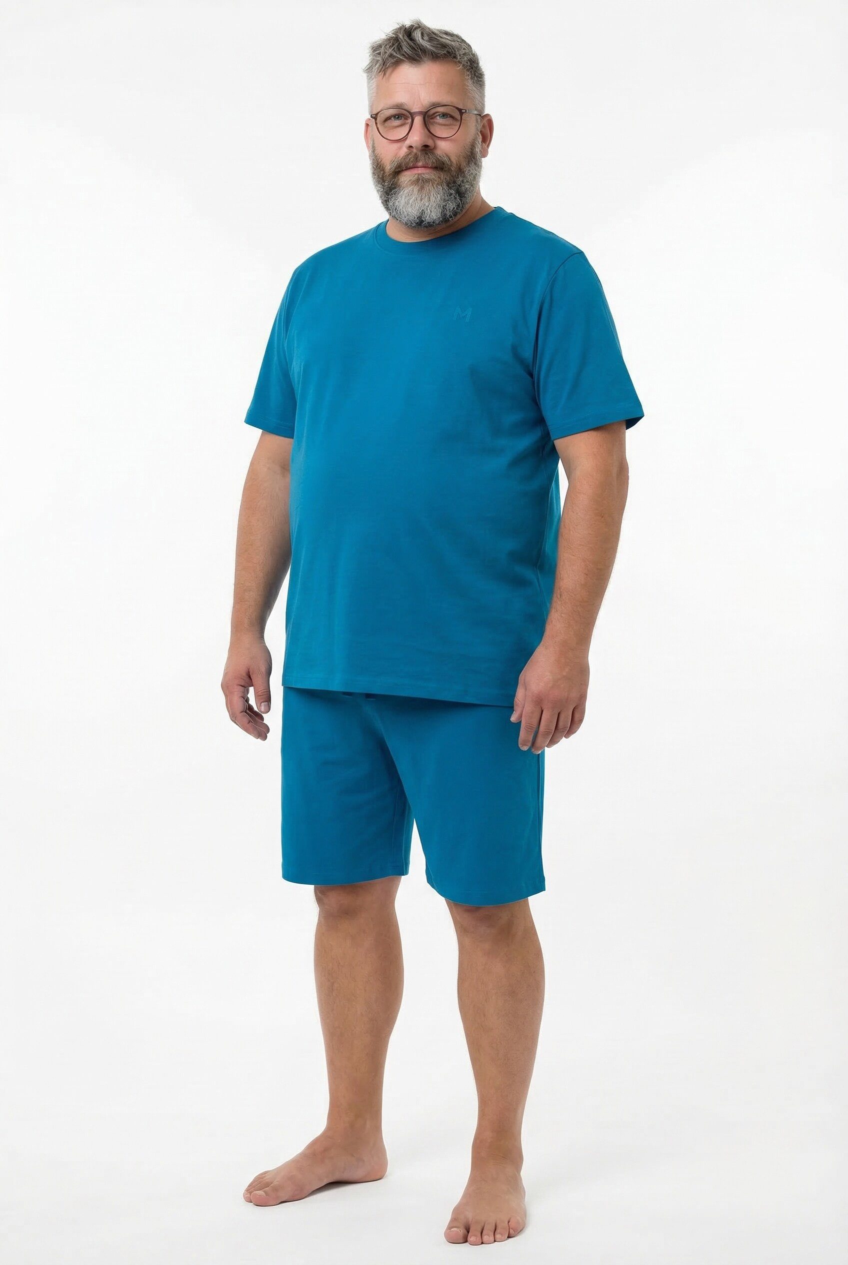 Men Plus Schlafanzug Schlafanzug kurze Form