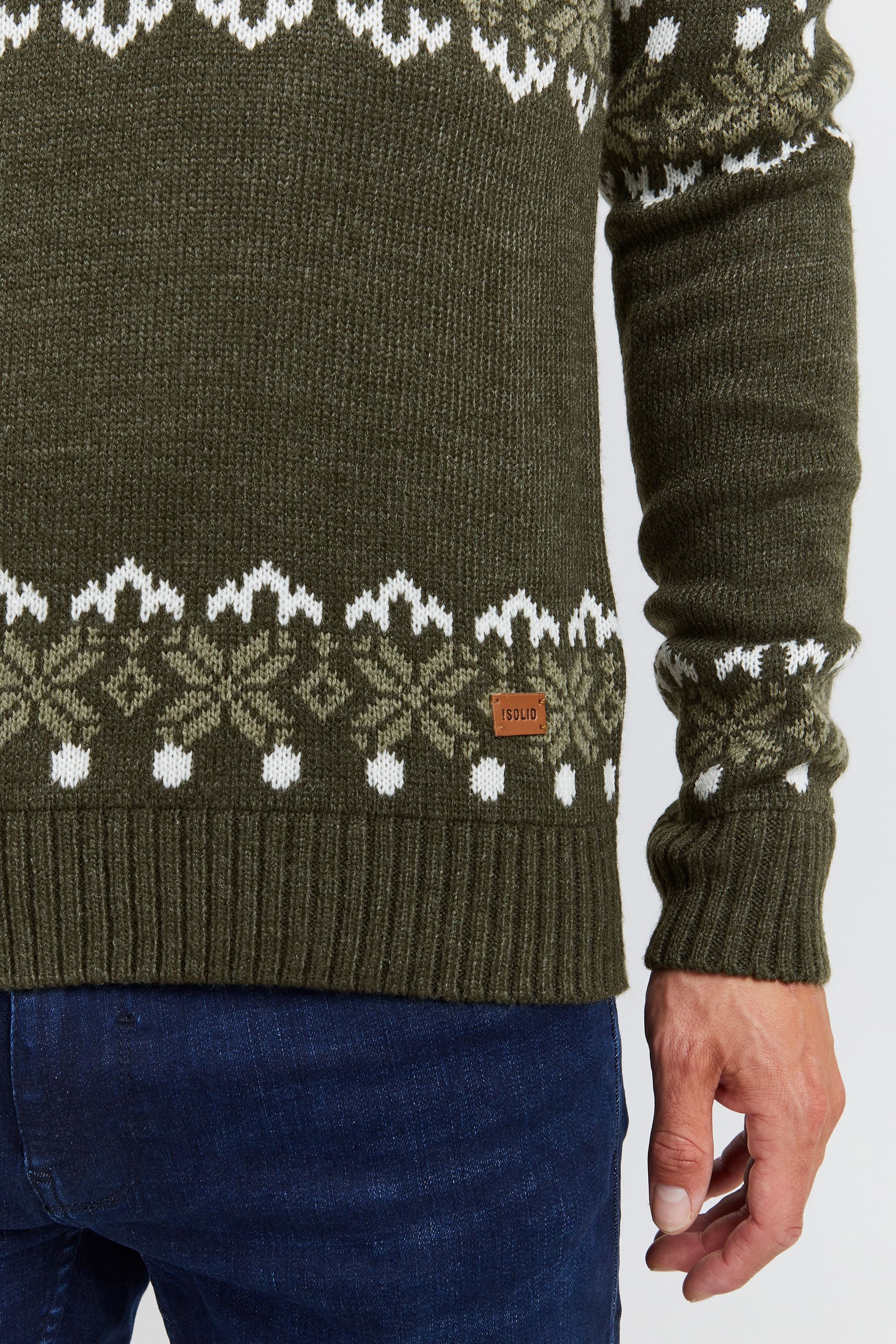 !Solid Strickpullover SDNorwig Strickpullover im Norweger-Look