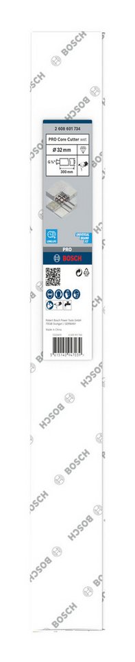 Thumbnail - BOSCH Bohrkrone Pro Core Cutter wet, Ø 32 mm, Diamantnassbohrkrone, 32 x 300 mm, G 1/2 Zoll