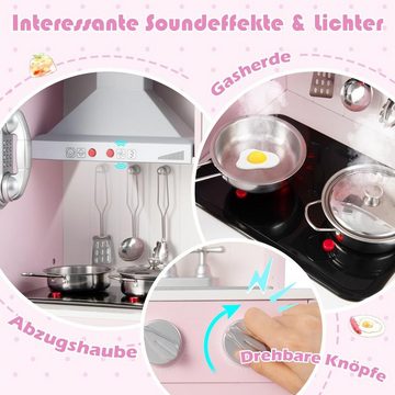 KOMFOTTEU Spielküche, mit Licht- & Soundeffekt, für Kinder ab 3