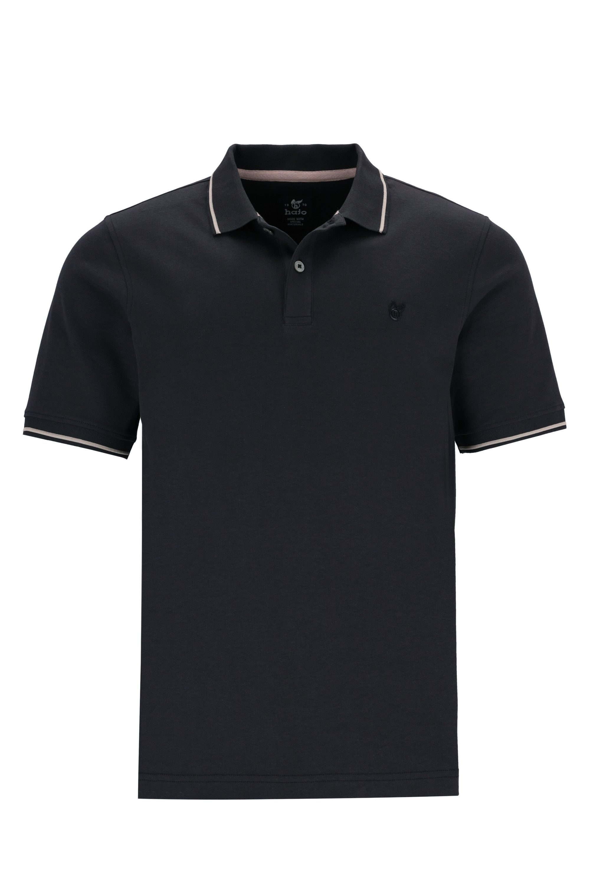 Poloshirt H Poloshirt 100% CottonInterlock schwarz