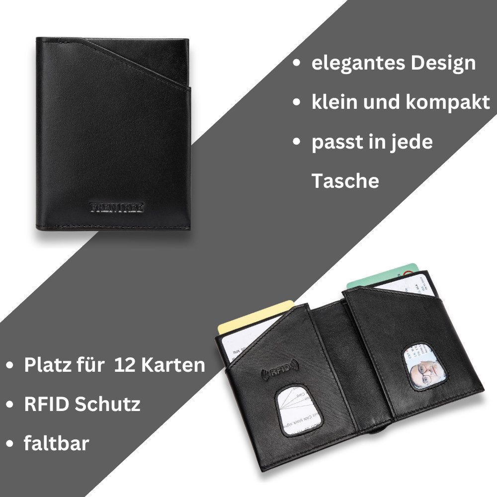 Frentree Kartenetui "Mini"-Geldbörse, minimalistischer Kartenhalter aus Ech günstig online kaufen