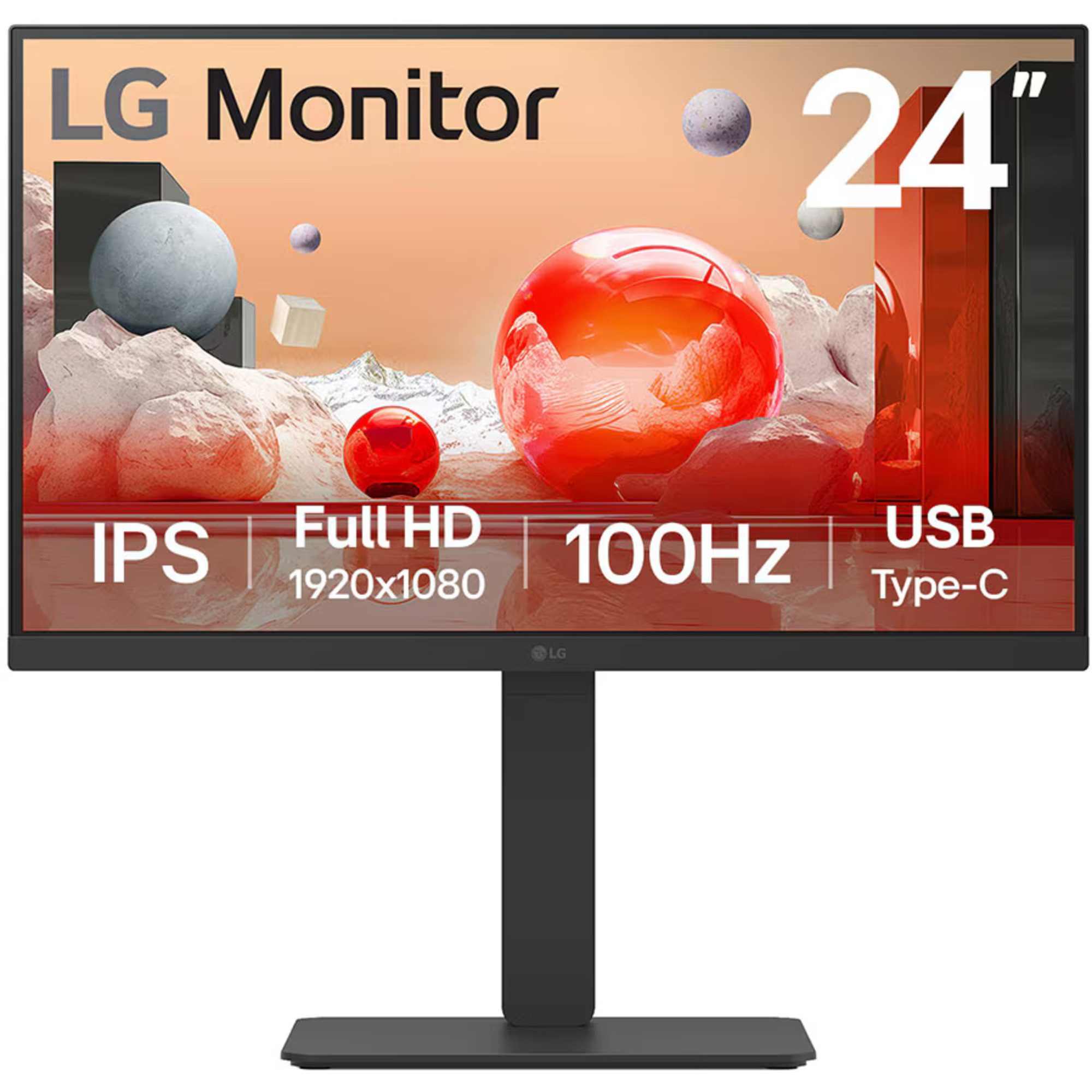 LG LG 24BA650-B.AEU, LED-Monitor, (FullHD, IPS, TFT-Monitor (1920 x 1080 px)