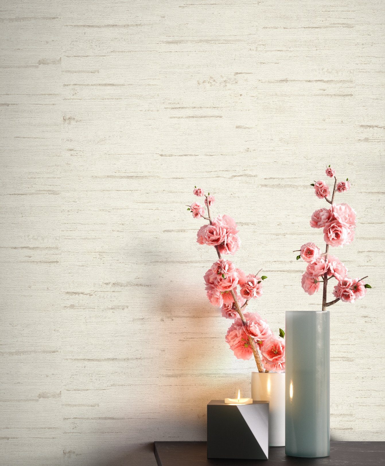 Newroom Vliestapete, Creme Tapete Modern Leicht günstig online kaufen