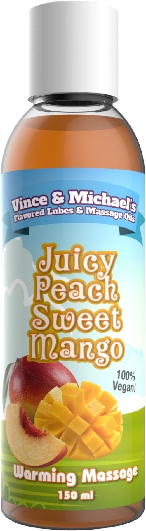 Vince & Michael´s Gleitgel 150 ml - VINCE & MICHAEL's Warming Juicy Peach Sweet Mango 150ml