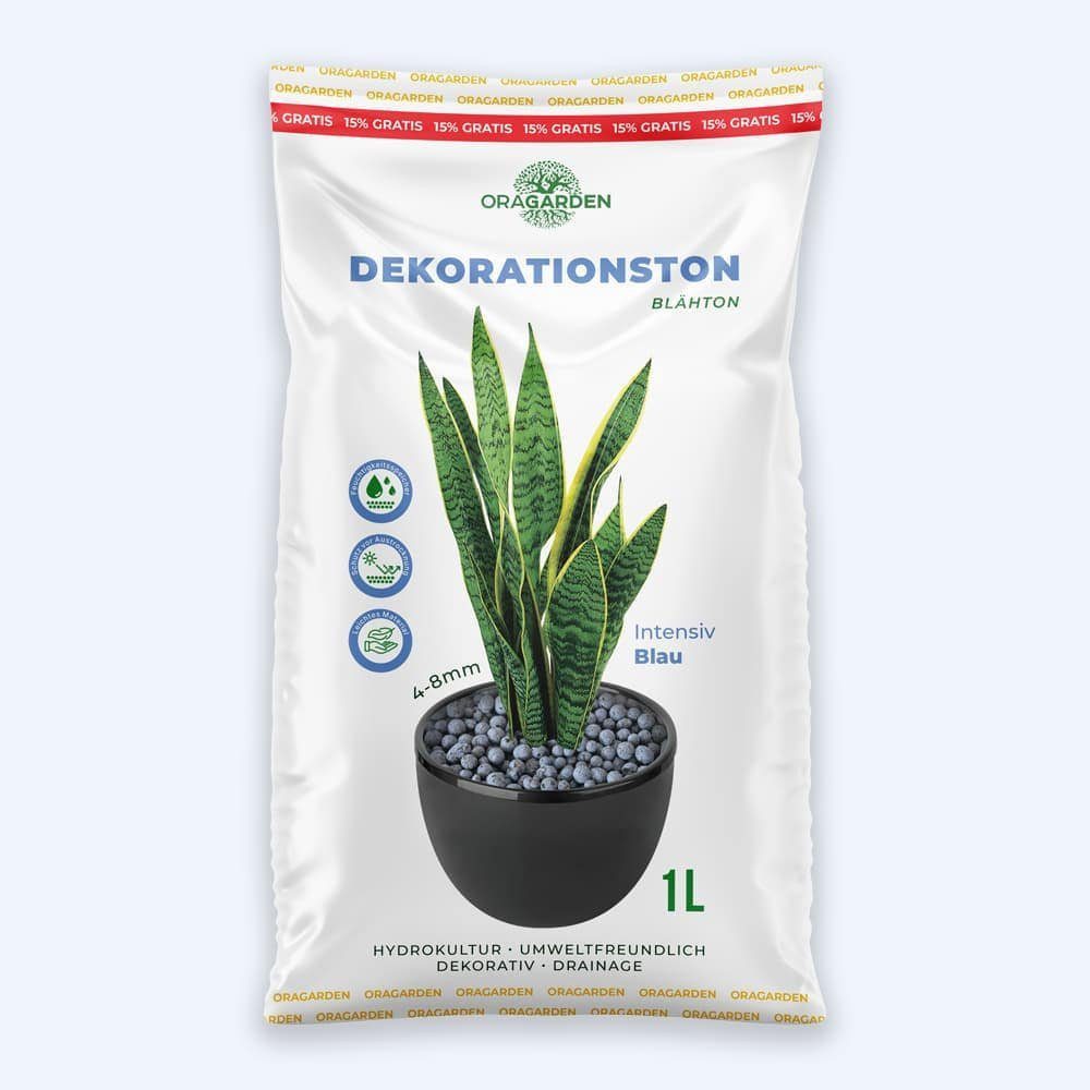 OraGarden Blähton OraGarden Dekorationston Blähton Dekorationston Intensiv Orange 4-8 mm 1L, (Packung)