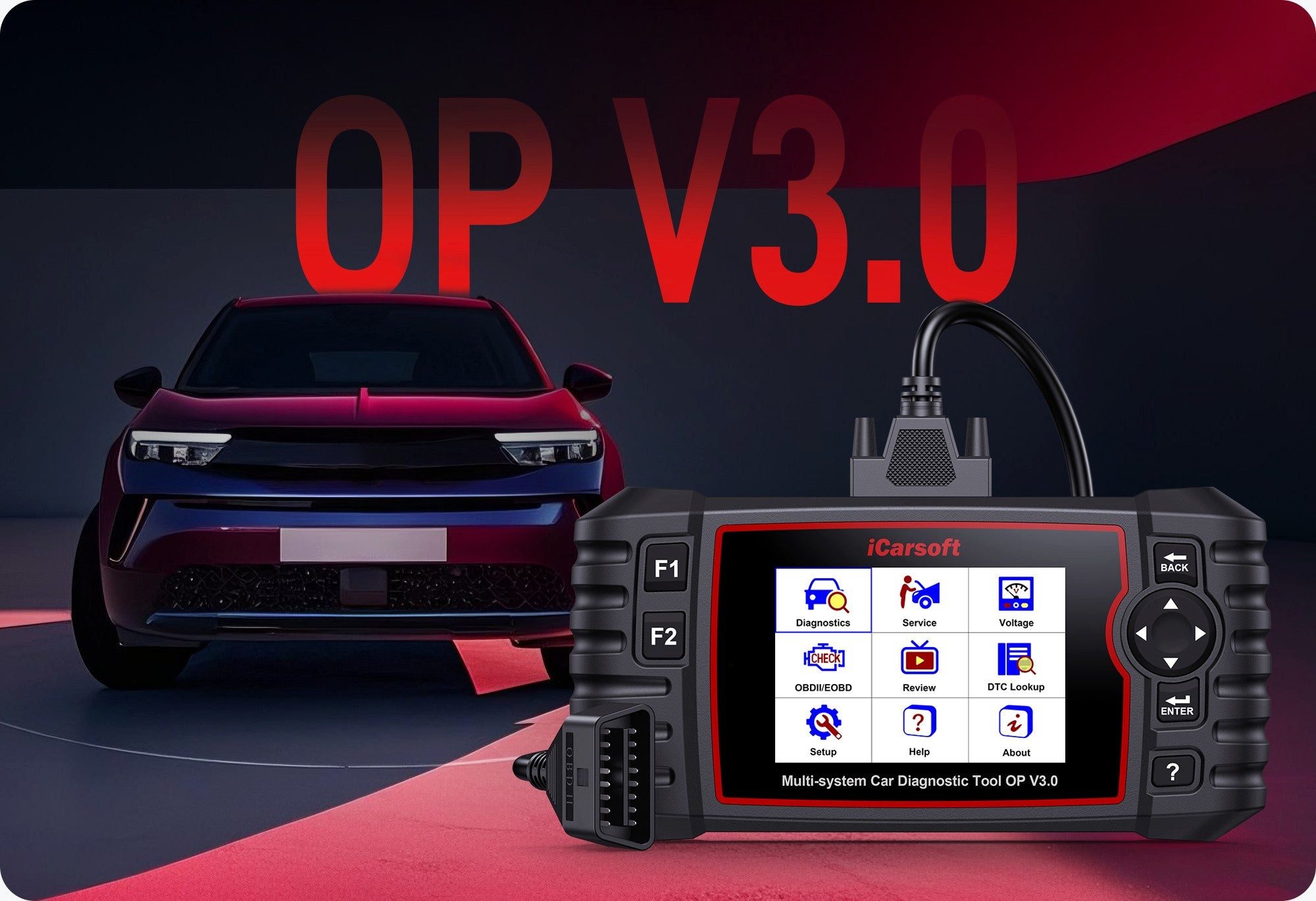iCarsoft OBD2-Diagnosegerät iCarsoft OP V3.0 OBD Diagnosegerät für OPEL / VAUXHALL - Default Title – Bild 2 von 5