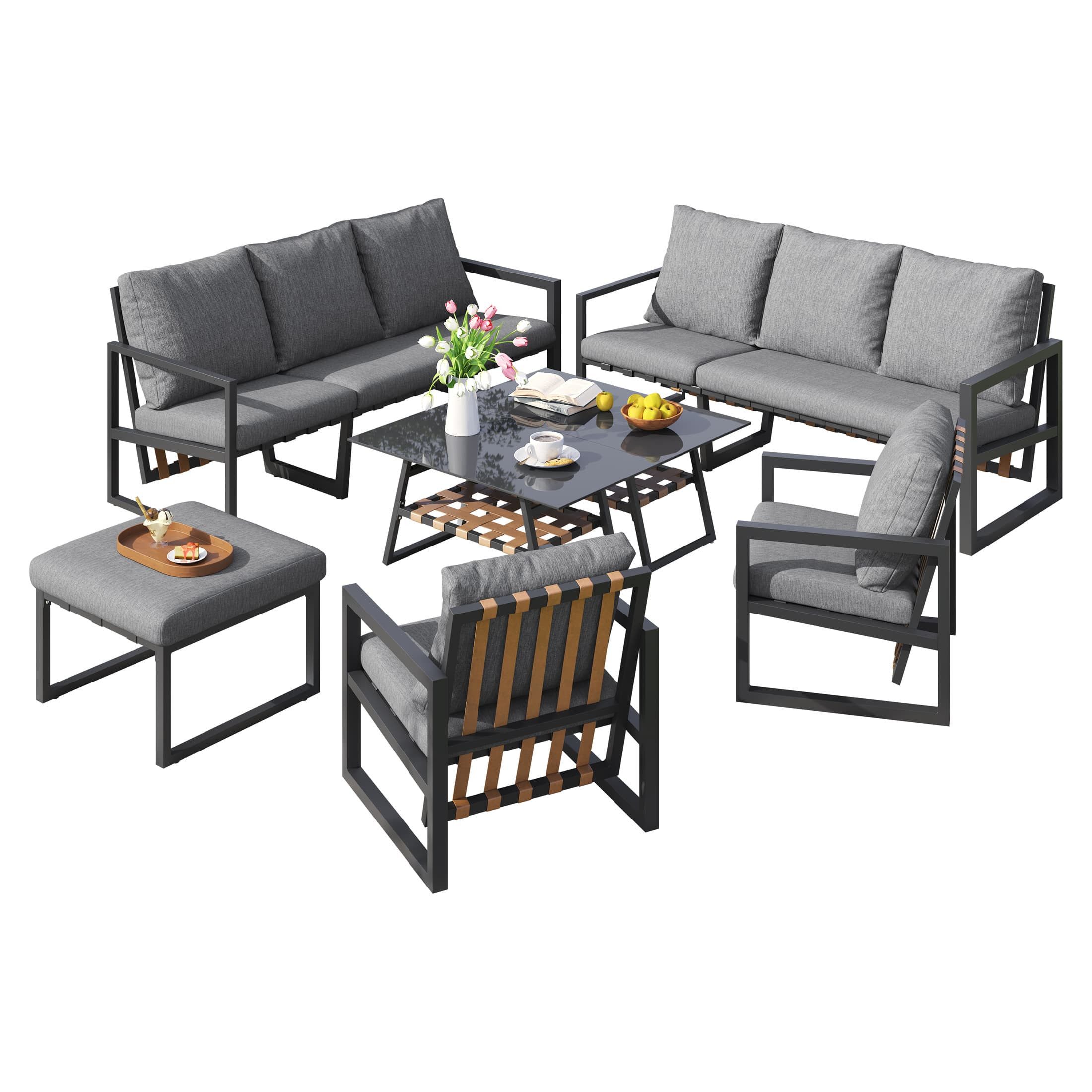 XDOVET Gartenlounge-Set Gartenmöbel-Set für 8-9 Personenver günstig online kaufen